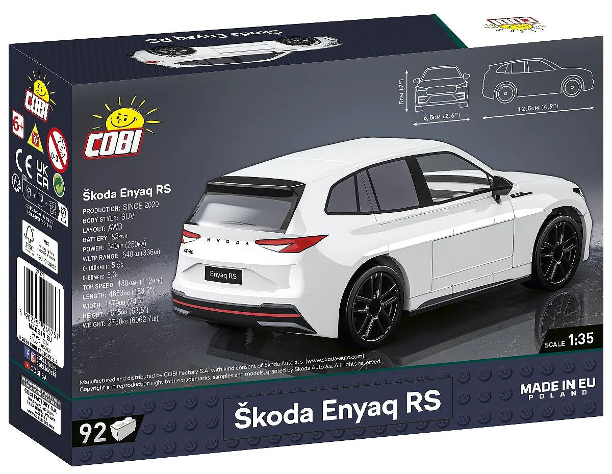 COB24575 Skoda Enyaq RS (102 pcs) Model Kit - Image 6