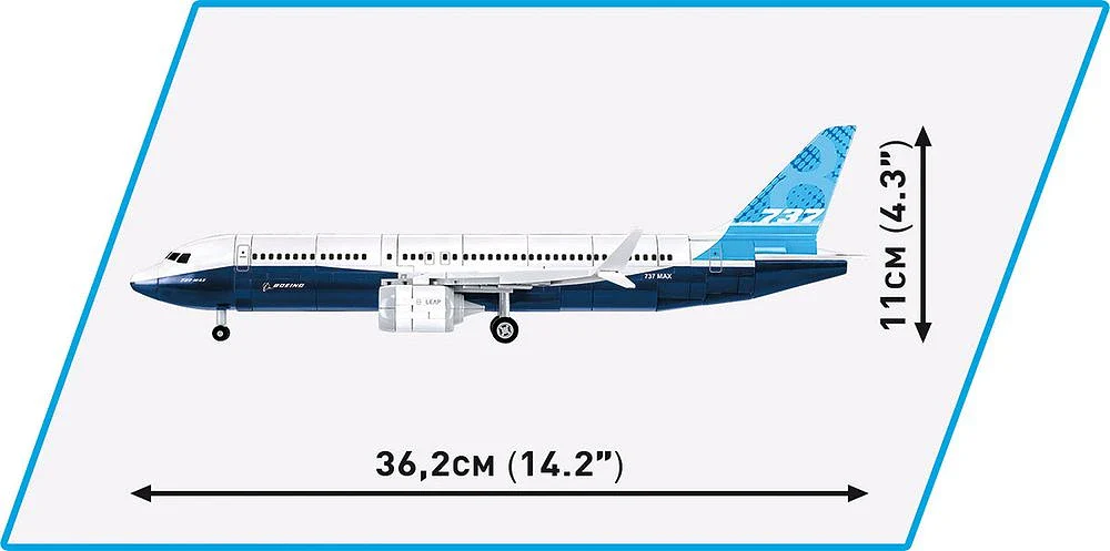COB26608 Boeing 737-8 (340 pcs) Model Kit - Image 10