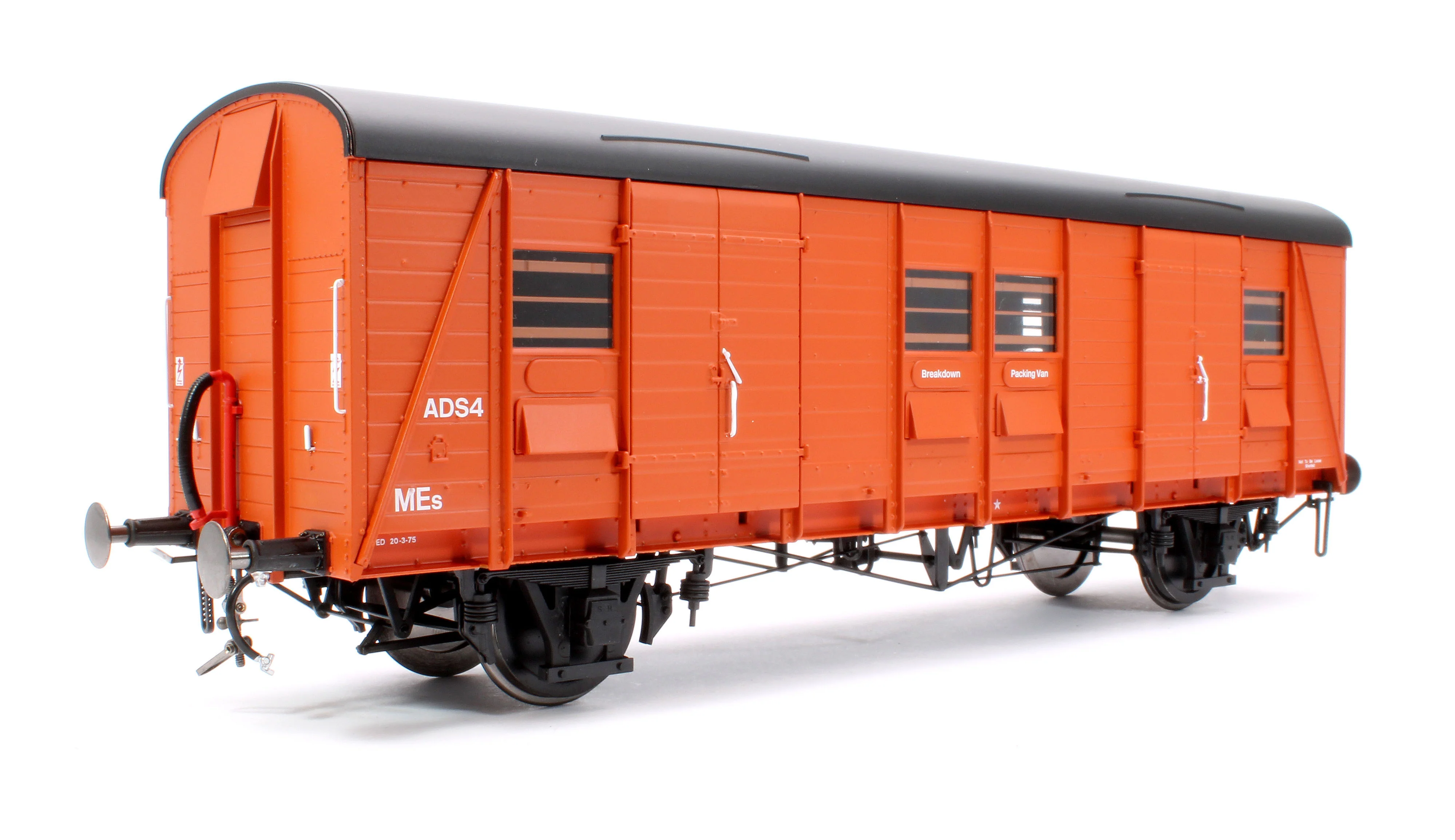9155 SR Parcels & Miscellaneous Van (PMV) ADS4 BR Gulf Red (even planks) - Image 3