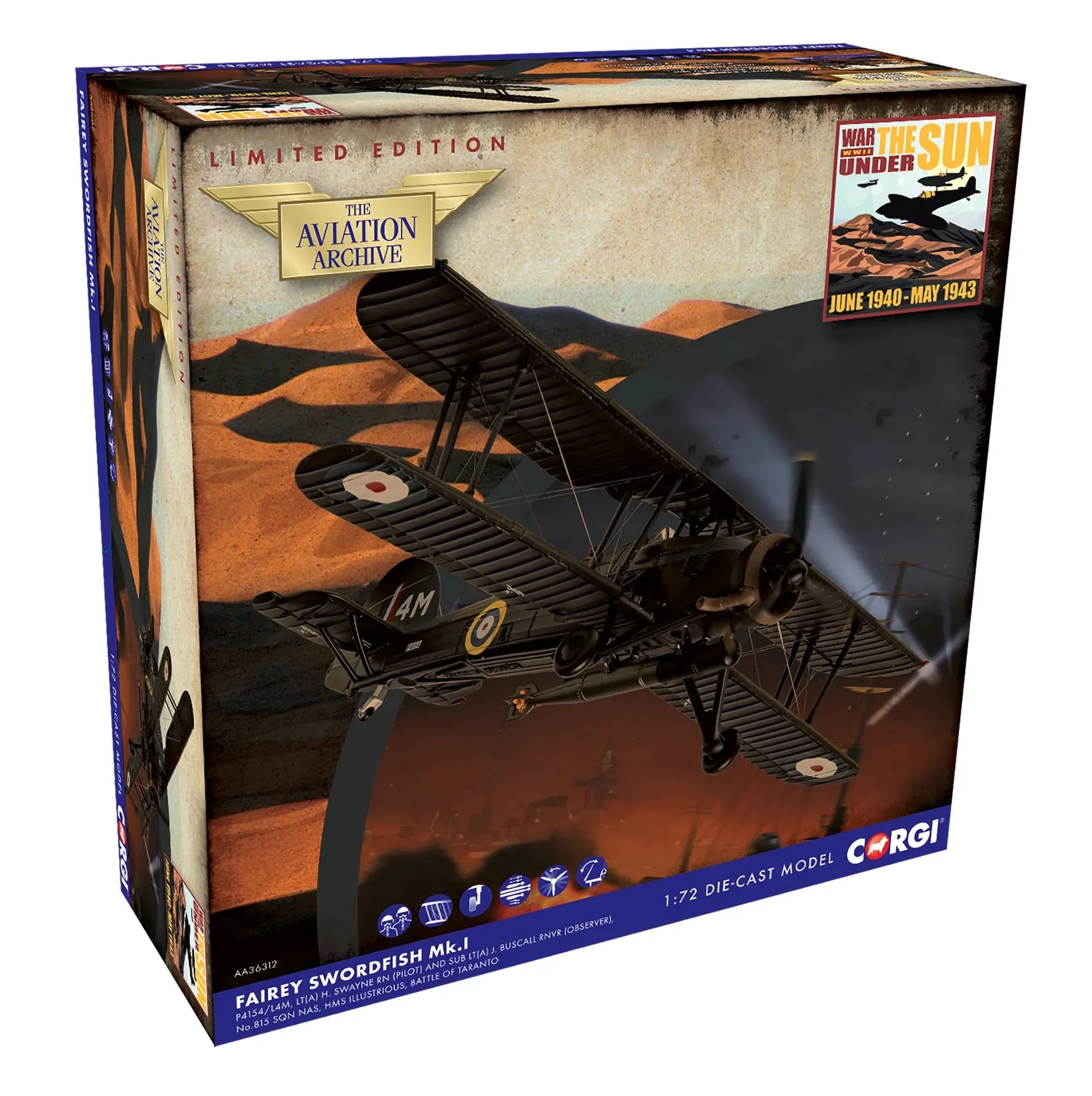 AA36312 Fairey Swordfish MkI, P4154 / 4M,Battle of Taranto, November 1940 - Image 8
