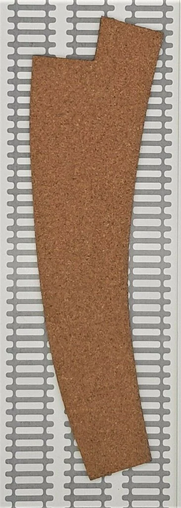 CTPC-NSC244-4 Cork track pre-cut - R/H Curved Point - Pack of 4