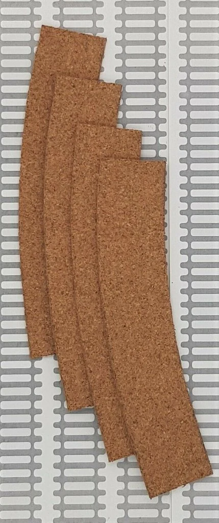 CTPC-NSC225-4 Cork Track Pre-cut - Single Curve 2nd Radius - Pack of 4