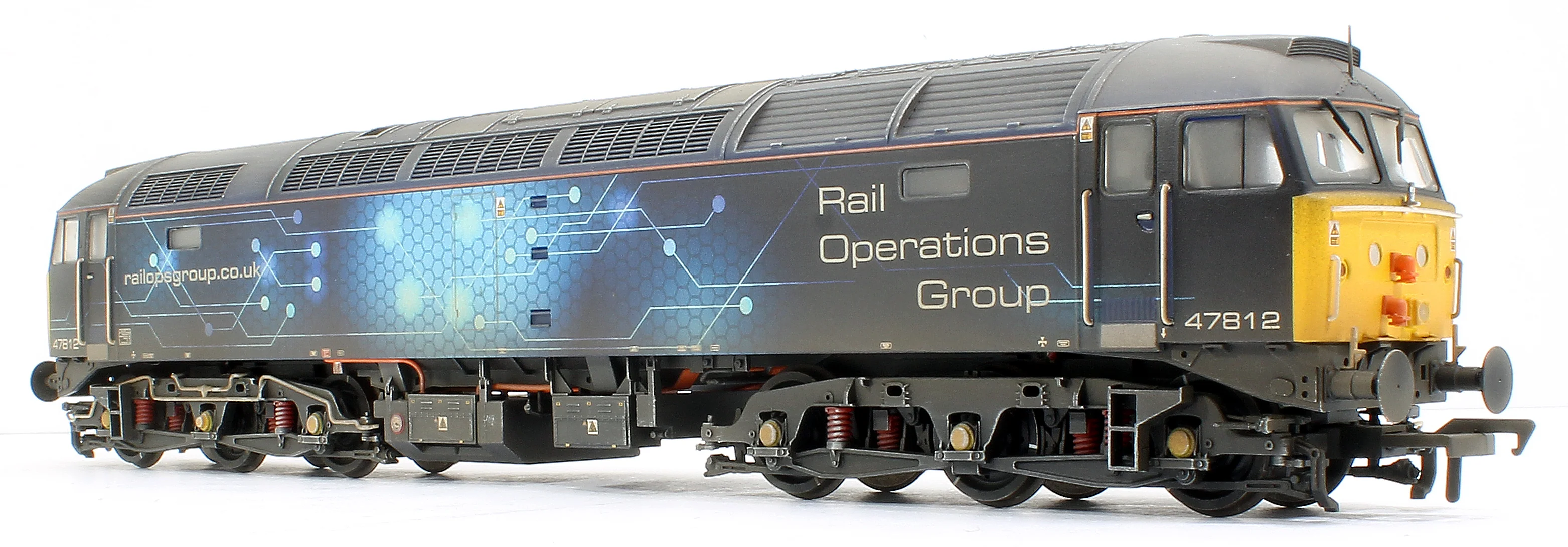 35-412ZW Custom Weathered Class 47/4 47812 Rail Operations Group (ROG) Diesel Locomotive - Image 4
