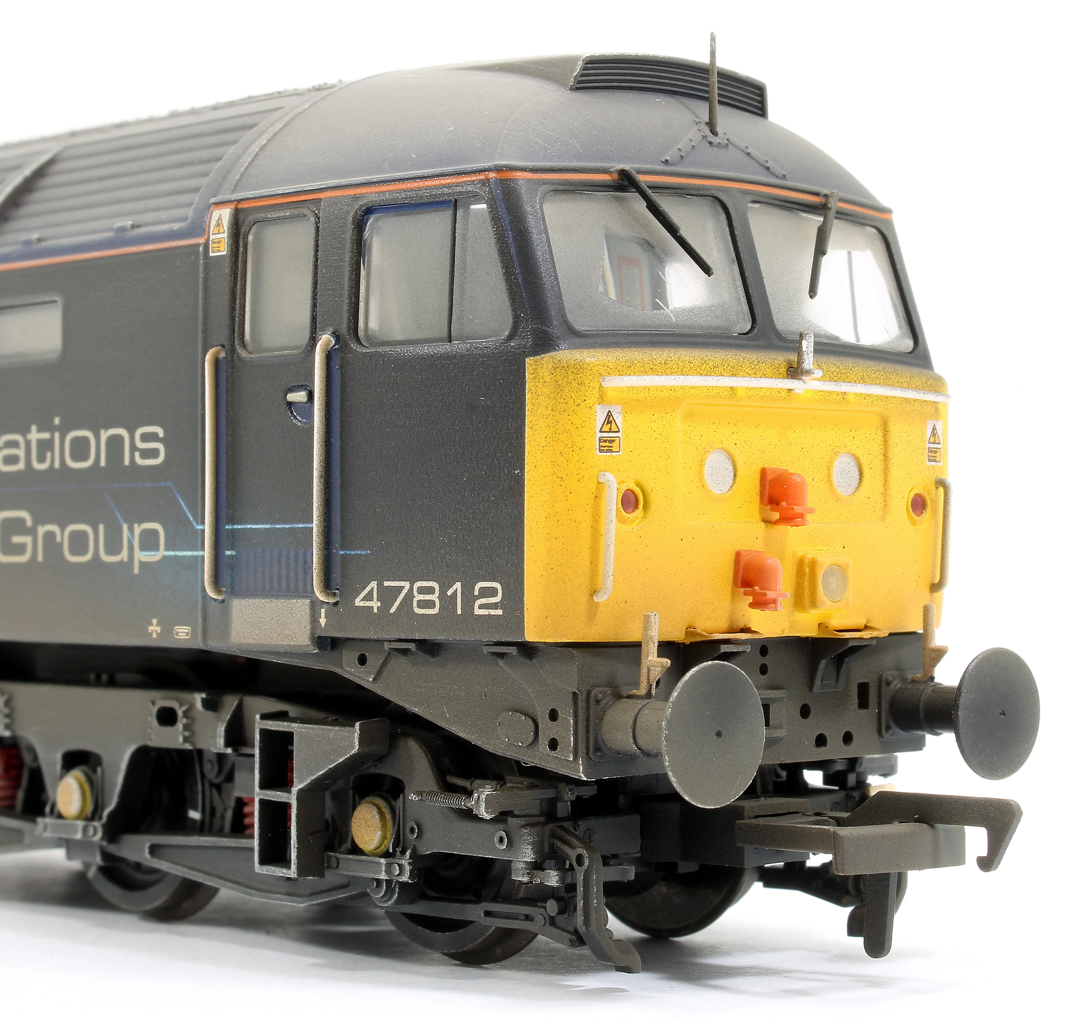 35-412ZW Custom Weathered Class 47/4 47812 Rail Operations Group (ROG) Diesel Locomotive - Image 5