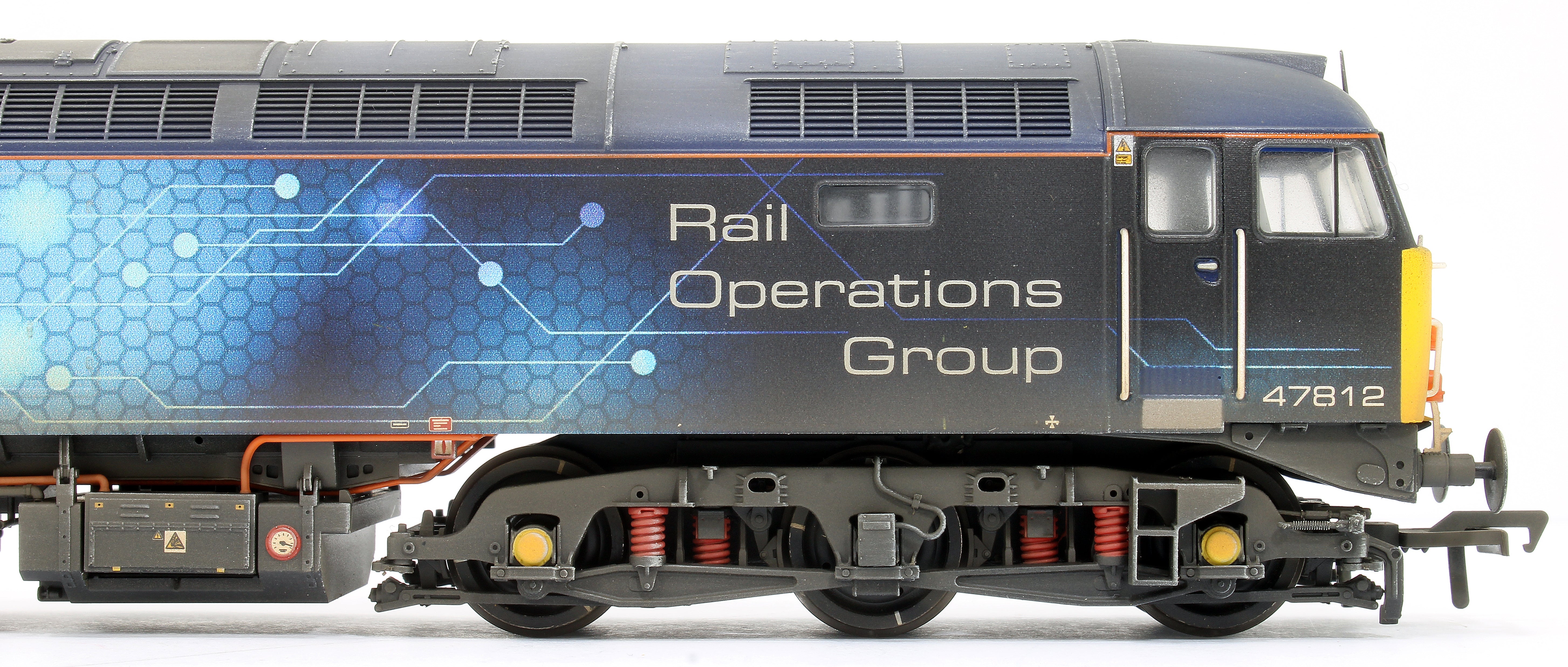 35-412ZW Custom Weathered Class 47/4 47812 Rail Operations Group (ROG) Diesel Locomotive - Image 9