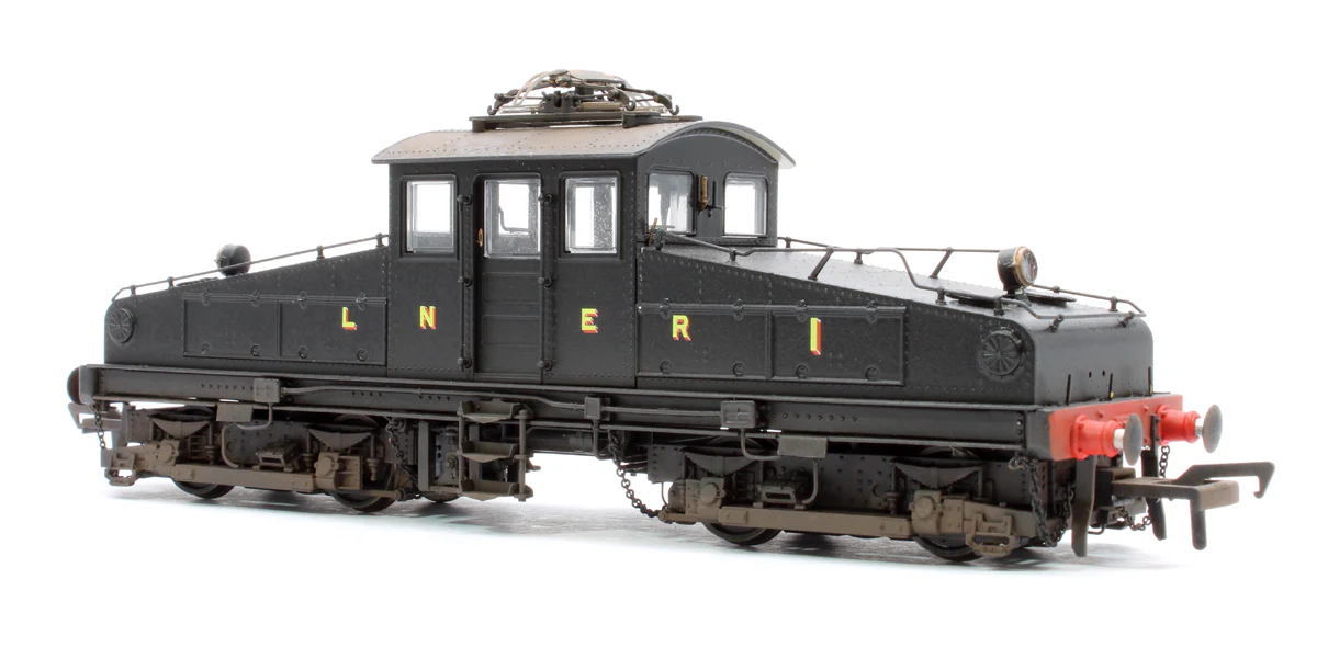 1202W Custom Weathered North Eastern Railway ES1 LNER Unlined Black Bo-Bo Electric Locomotive No.1 - Image 4
