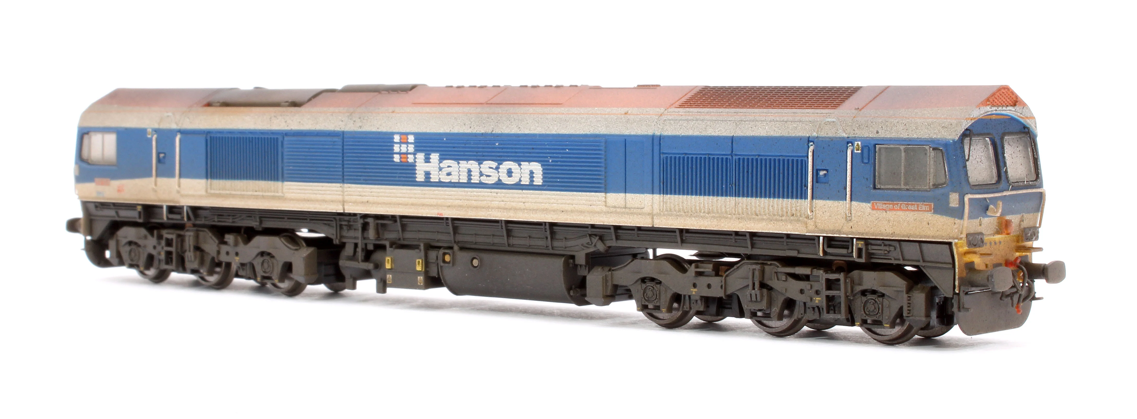 2D-005-004W Custom Weathered Class 59104 'Village of Great Elm' Hanson Diesel Locomotive - Image 4