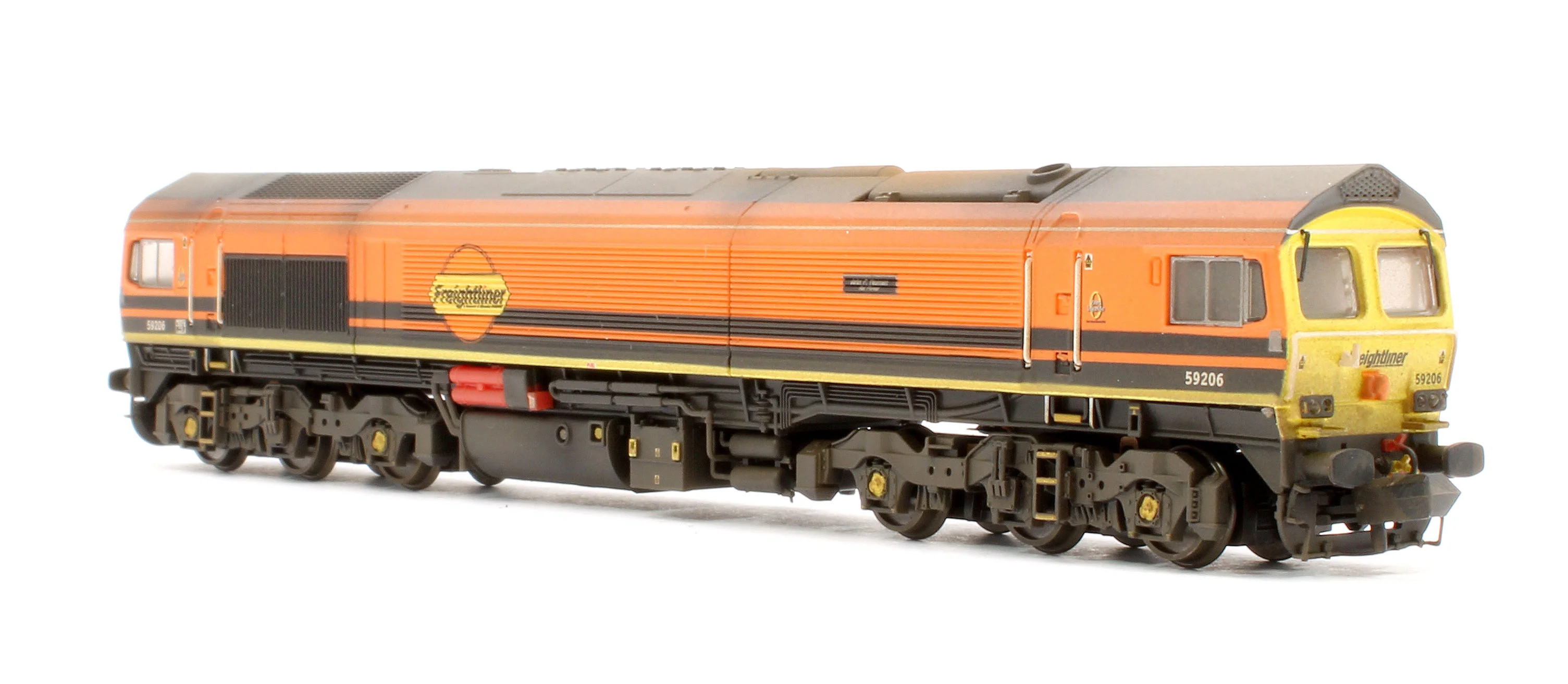 2D-005-RS1 Custom Weathered Class 59 206 'John F Yeoman' G&W Freightliner Diesel Locomotive - Image 4