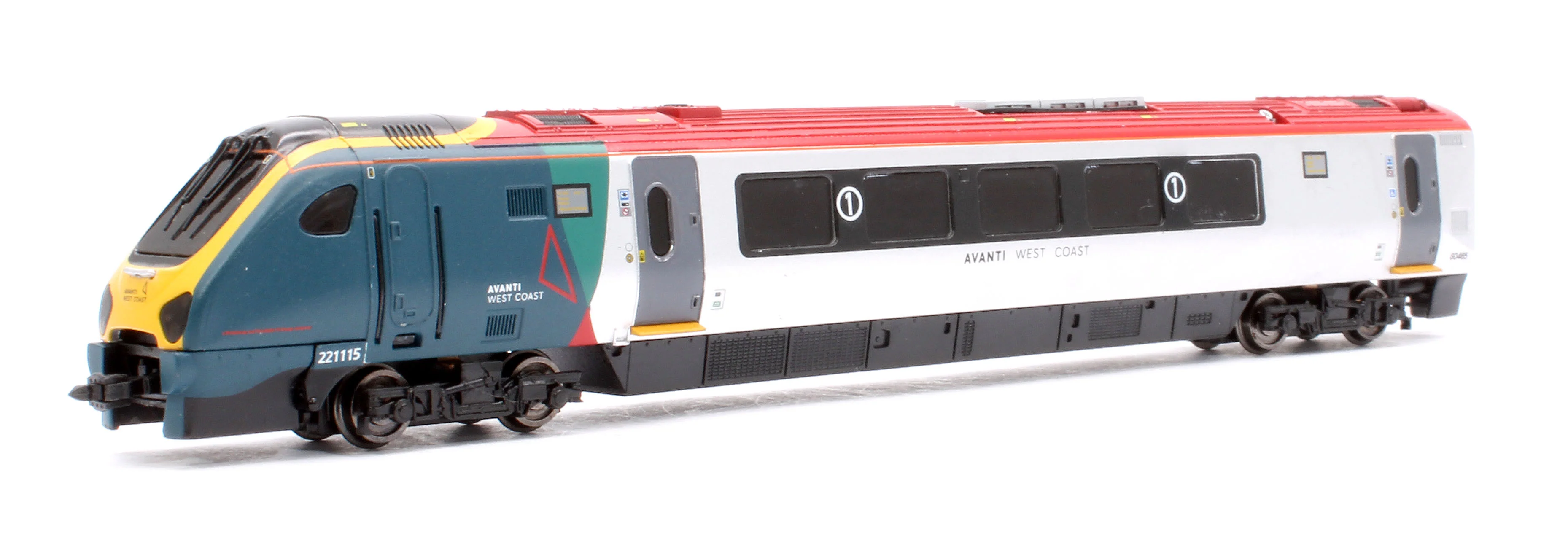 2D-023-005 Class 221 5 Car Set 221115 Avanti West Coast (Red Power Car Roof) - Image 2