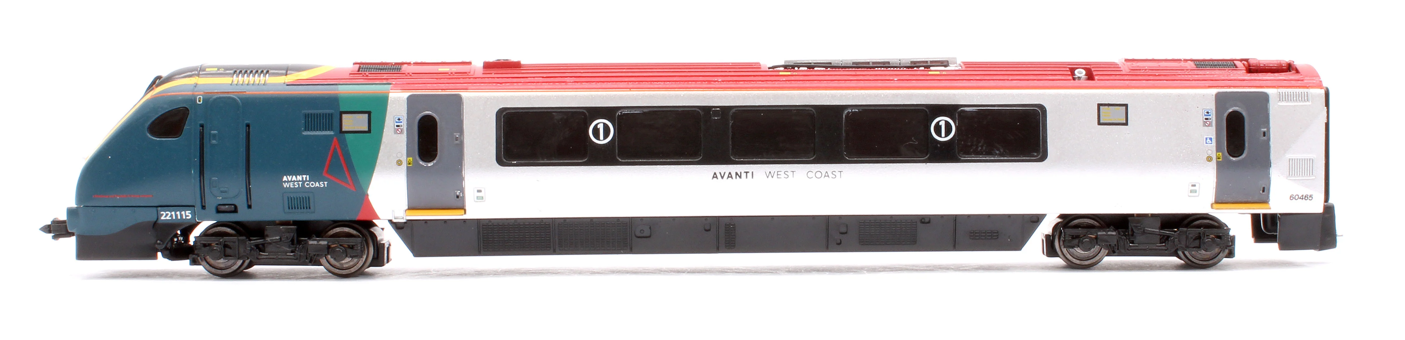 2D-023-005 Class 221 5 Car Set 221115 Avanti West Coast (Red Power Car Roof) - Image 3