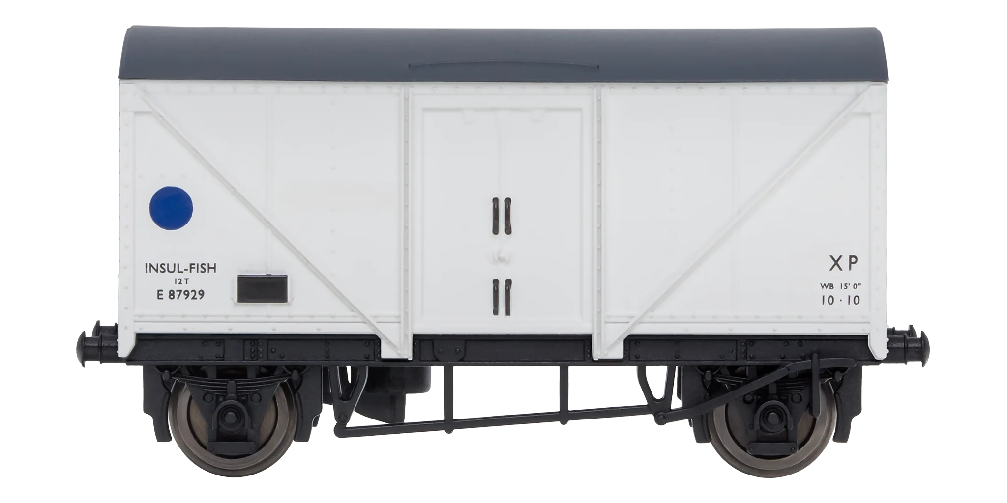 2F-019-010 Blue Spot Fish Van White E87929