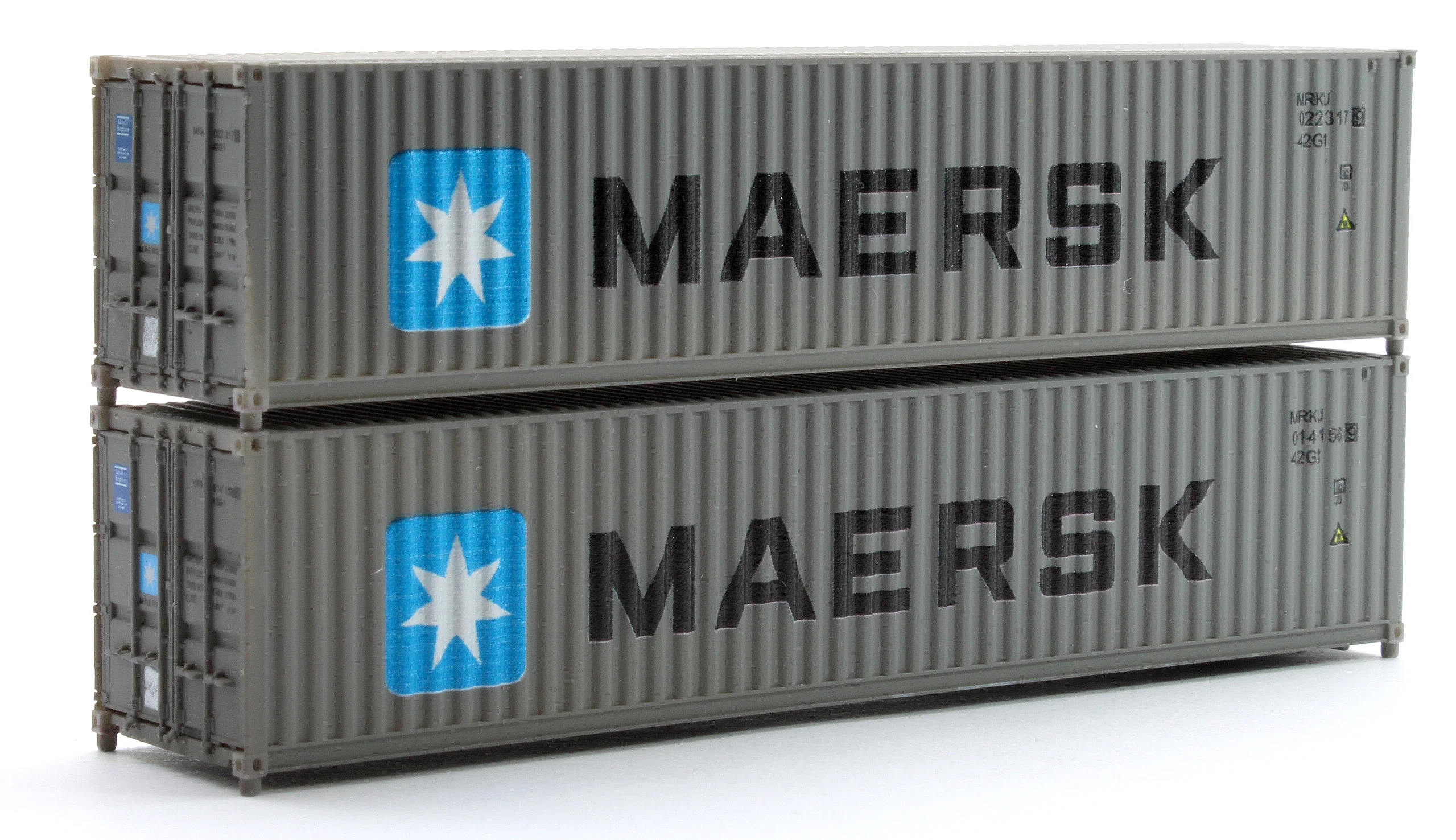 2F-028-112 40 FT Container Maersk MRKU 014156 9 & 022317 9