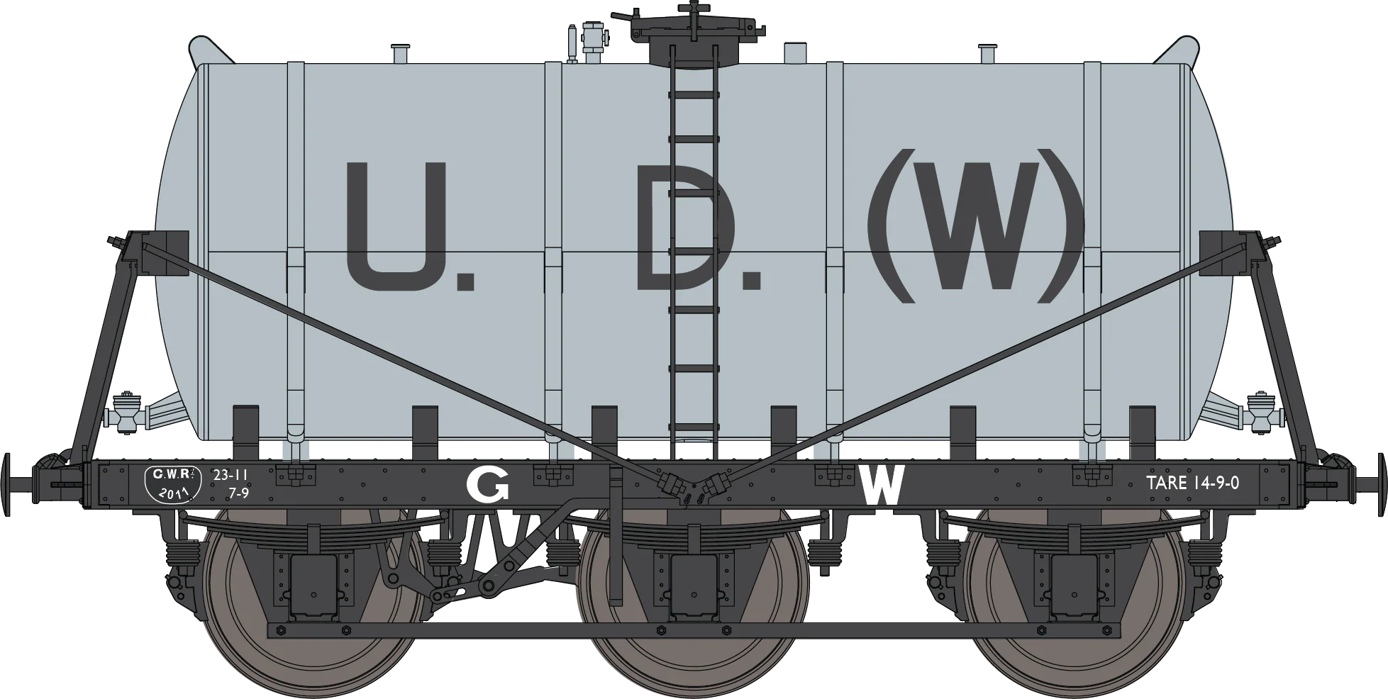 2F-031-030 6 Wheel Milk Tanker United Dairies Wholesale (UDW) 2011