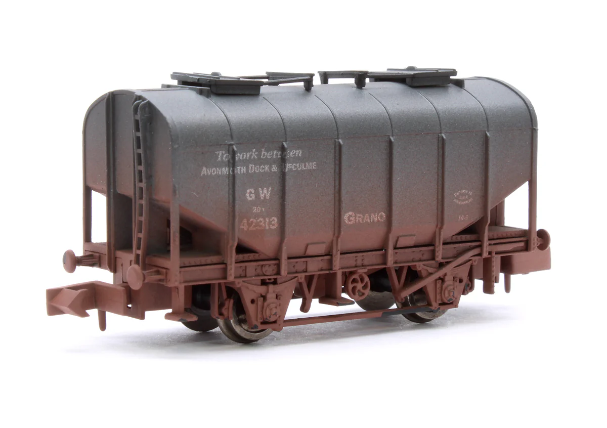 2F-036-056 Bulk Grain Hopper GWR Avonmouth 42313 - Weathered