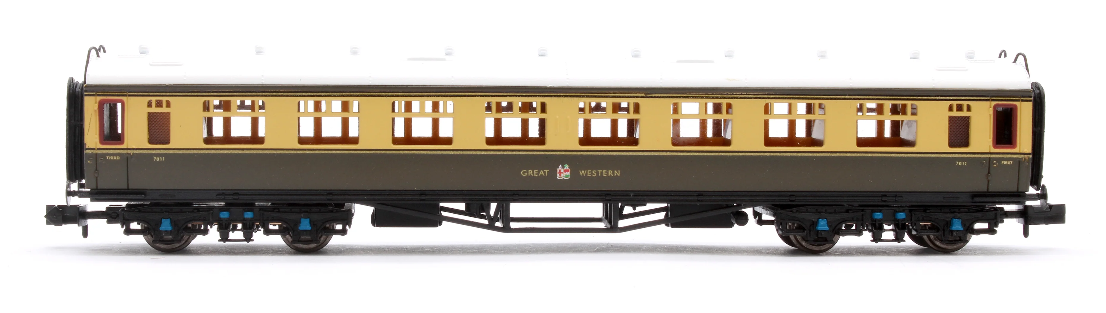 2P-000-059 Collett Coach Chocolate & Cream Composite Great Western 7011 - Image 2