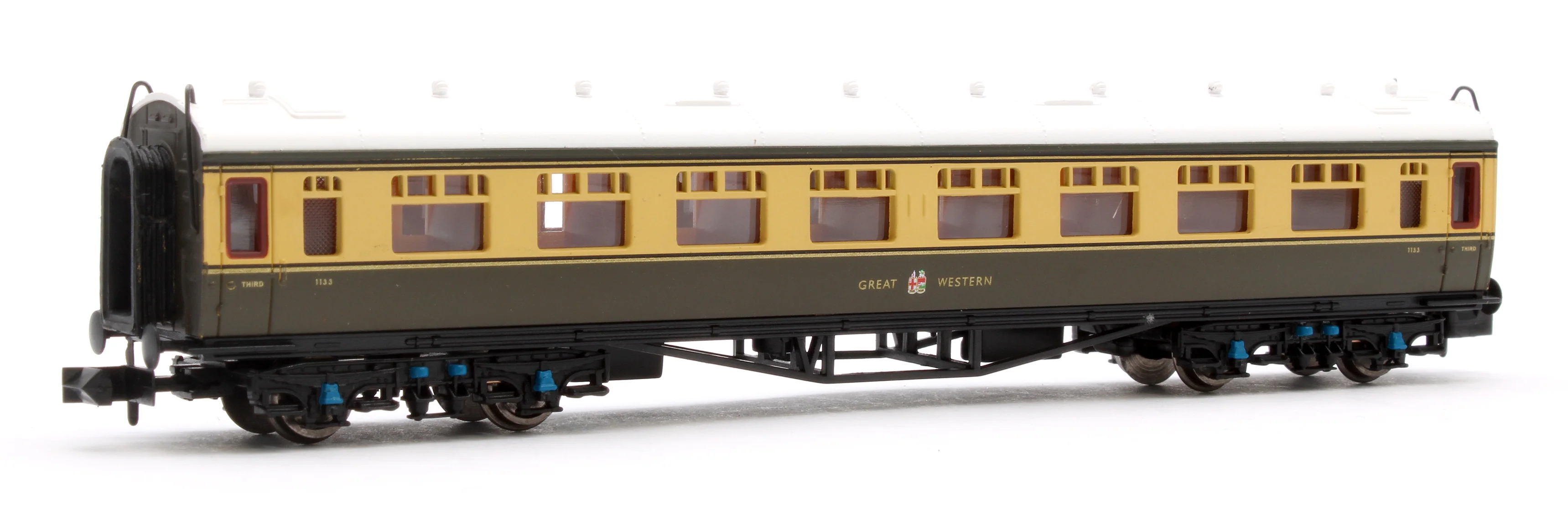 2P-000-160 Collett Coach Chocolate & Cream 3rd Great Western 1133