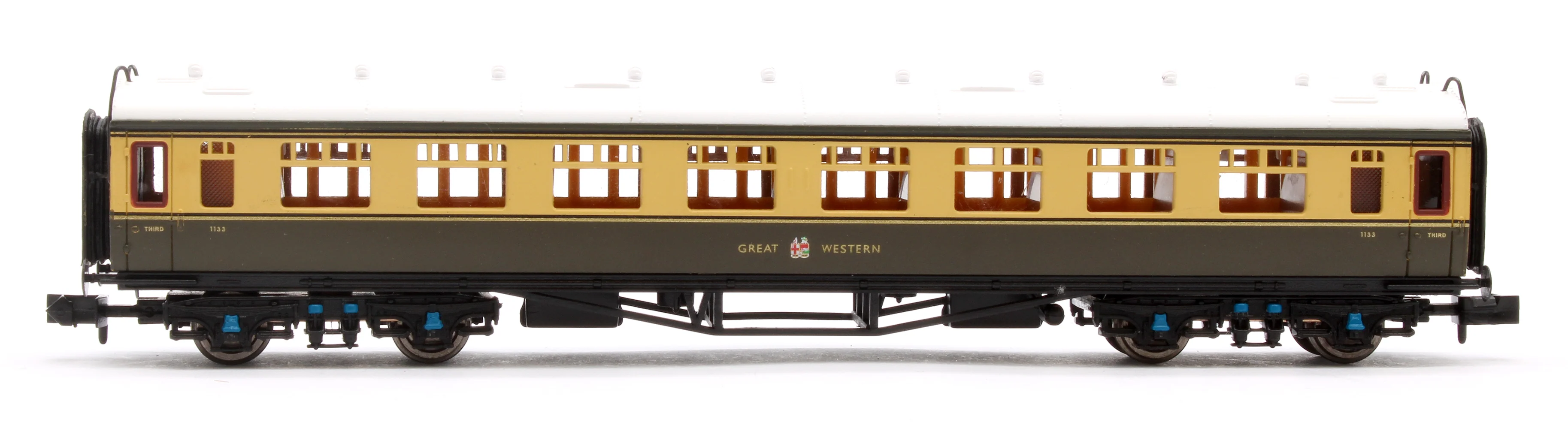 2P-000-160 Collett Coach Chocolate & Cream 3rd Great Western 1133 - Image 2