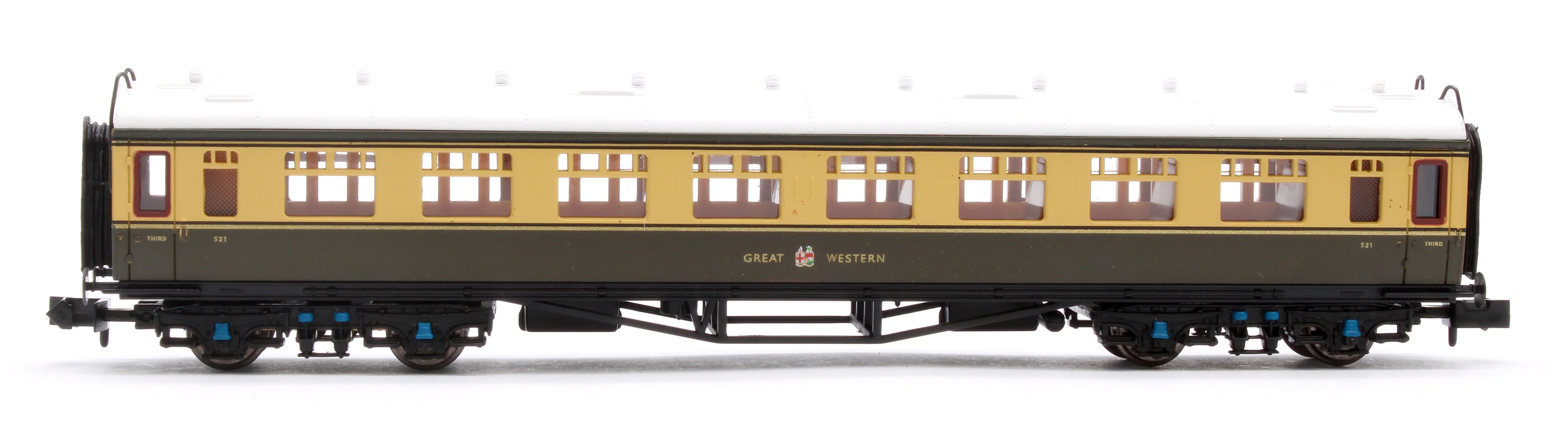 2P-000-161 Collett Coach Chocolate & Cream 3rd Great Western 521 - Image 2
