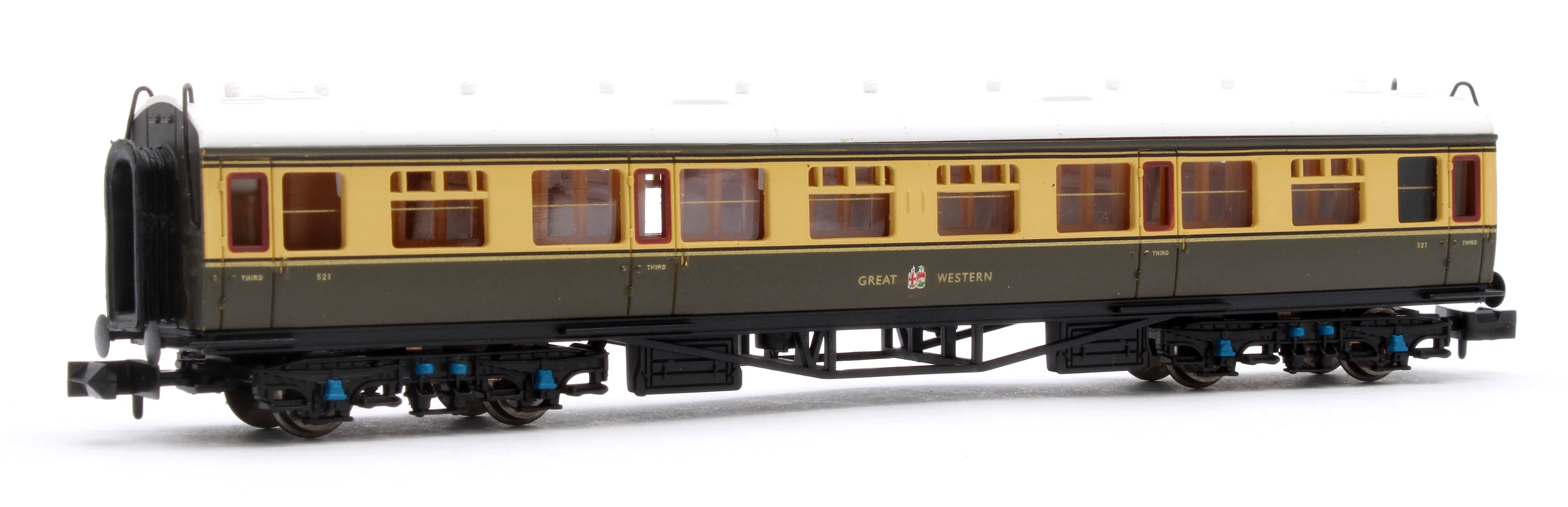 2P-000-161 Collett Coach Chocolate & Cream 3rd Great Western 521 - Image 3