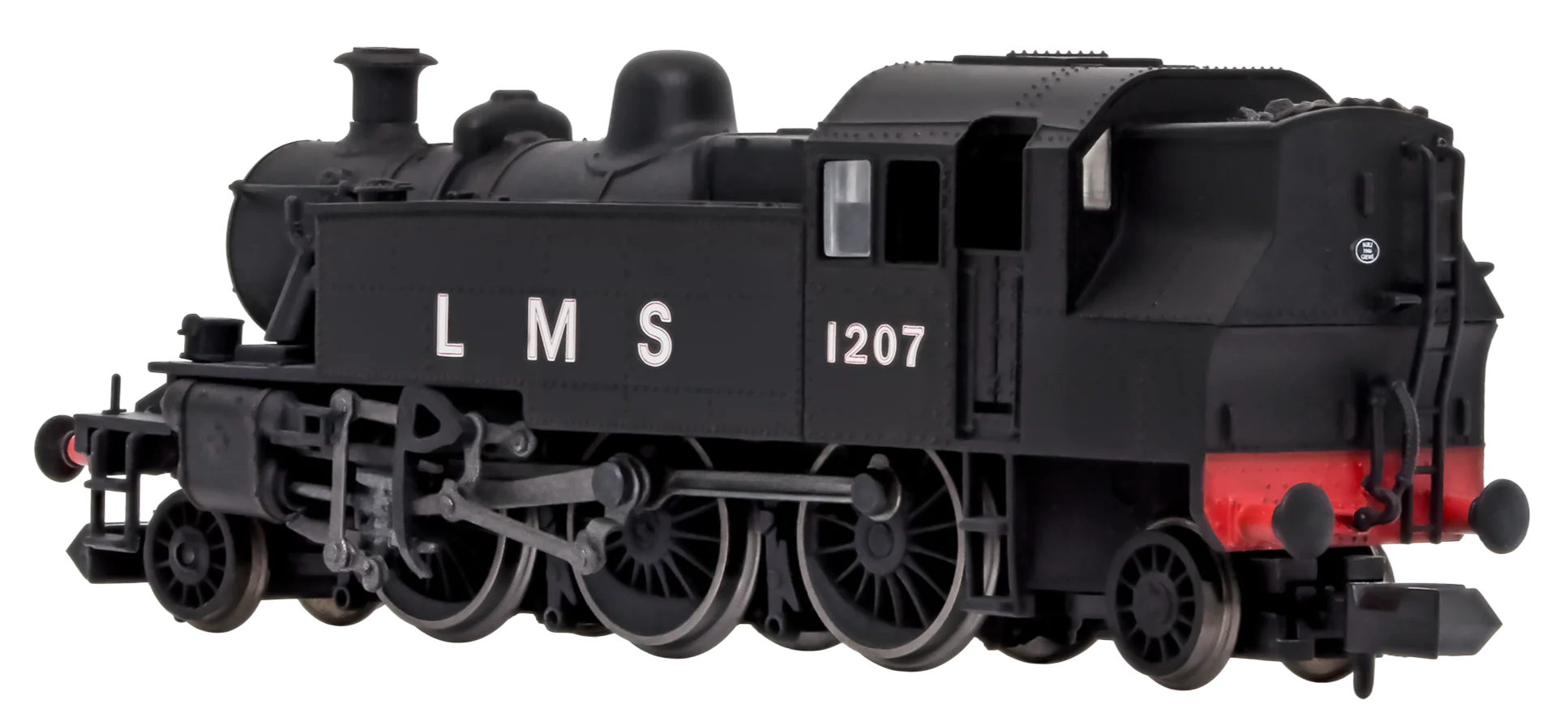 2S-015-005 Ivatt 2-6-2T 1207 LMS Unlined Black - Image 3