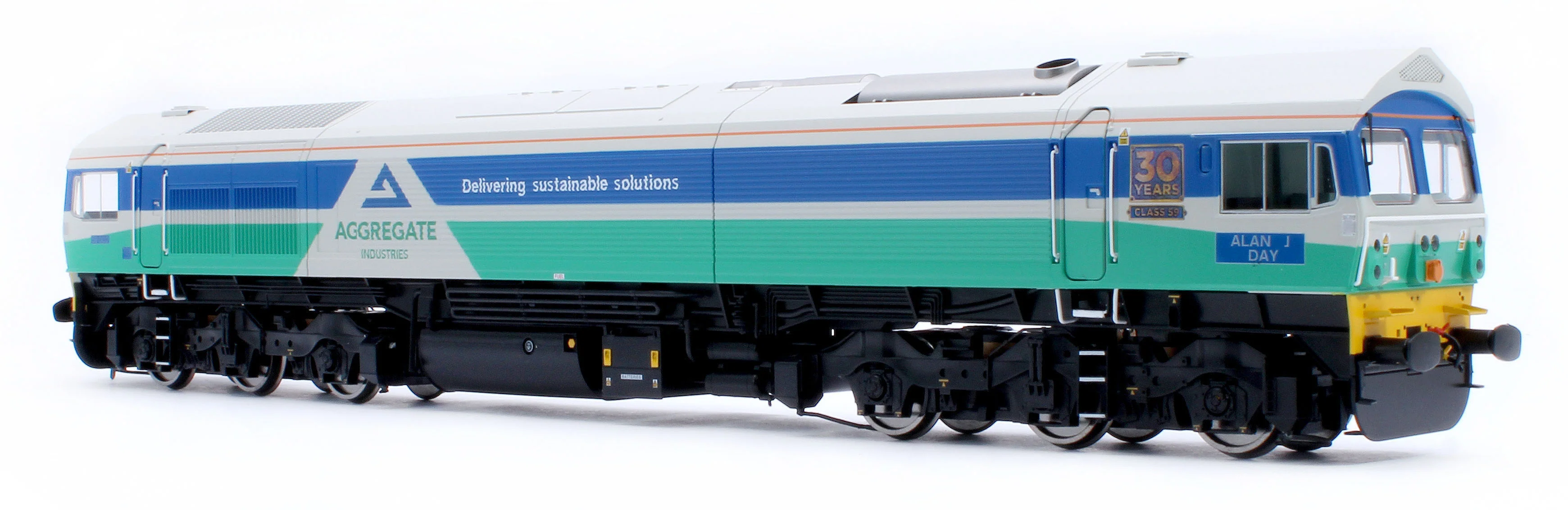 4D-005-010D Class 59 Aggregate Industries 59002 Alan J Day Diesel Locomotive - DCC Fitted - Image 5