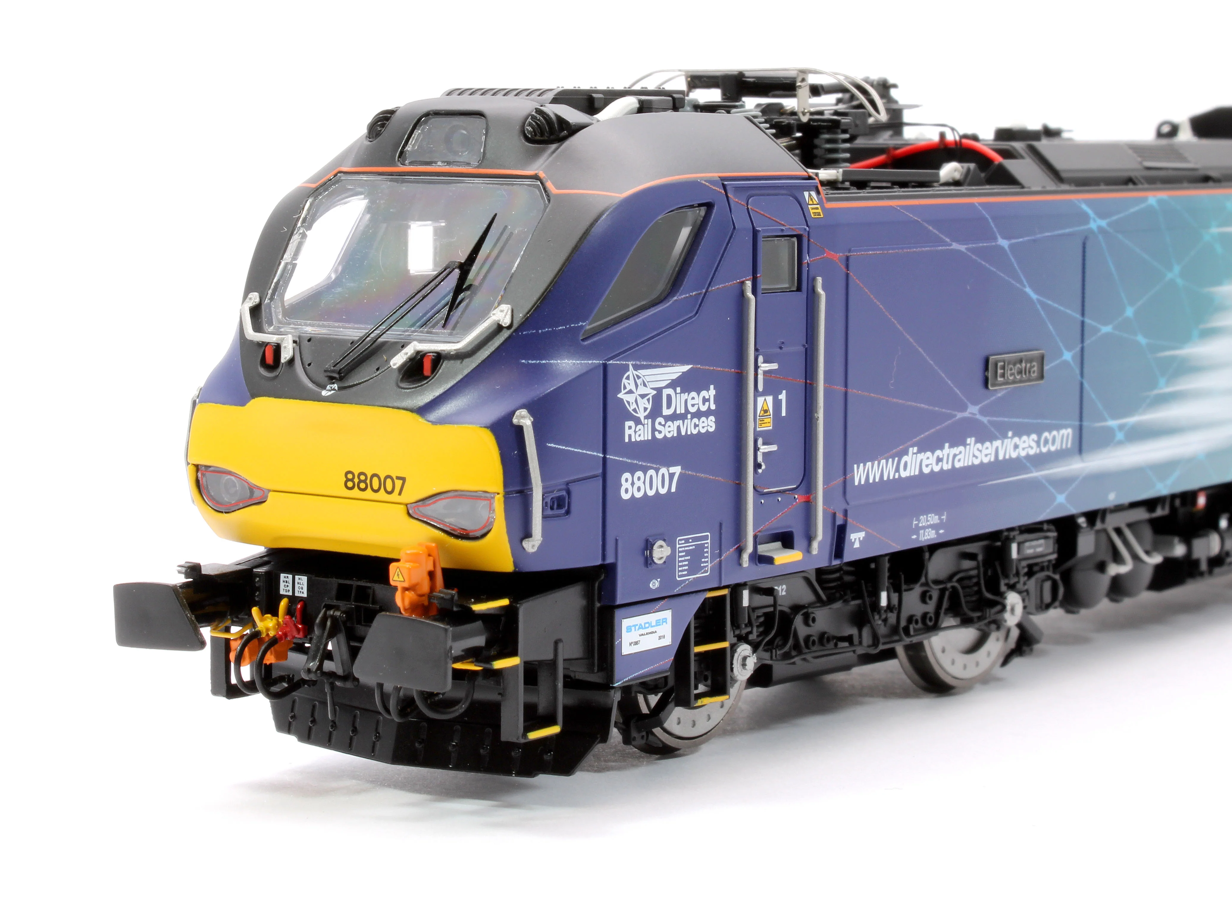 4D-088-003D Class 88 'Electra' 88007 DRS Electro-Diesel Locomotive (DCC Fitted & Working Pantograph) - Image 6