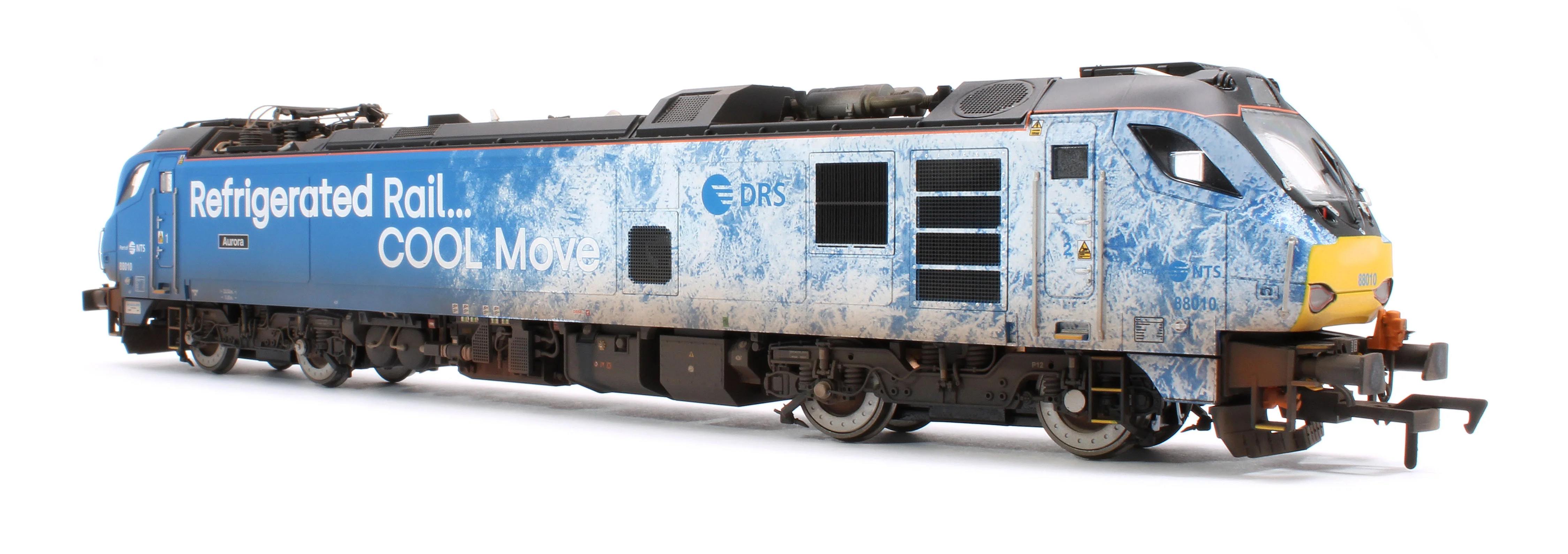 4D-088-004SW Highly Detailed Premium Weathered Class 88 'Aurora' 88010 DRS Refrigerated Rail Electro-Diesel Locomotive (DCC Sound & Working Pantograph) - Image 2