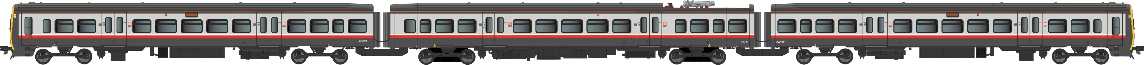 4D-323-002 Class 323 323227 Regional Railways Greater Manchester PTE 3 Car EMU Set - Image 3
