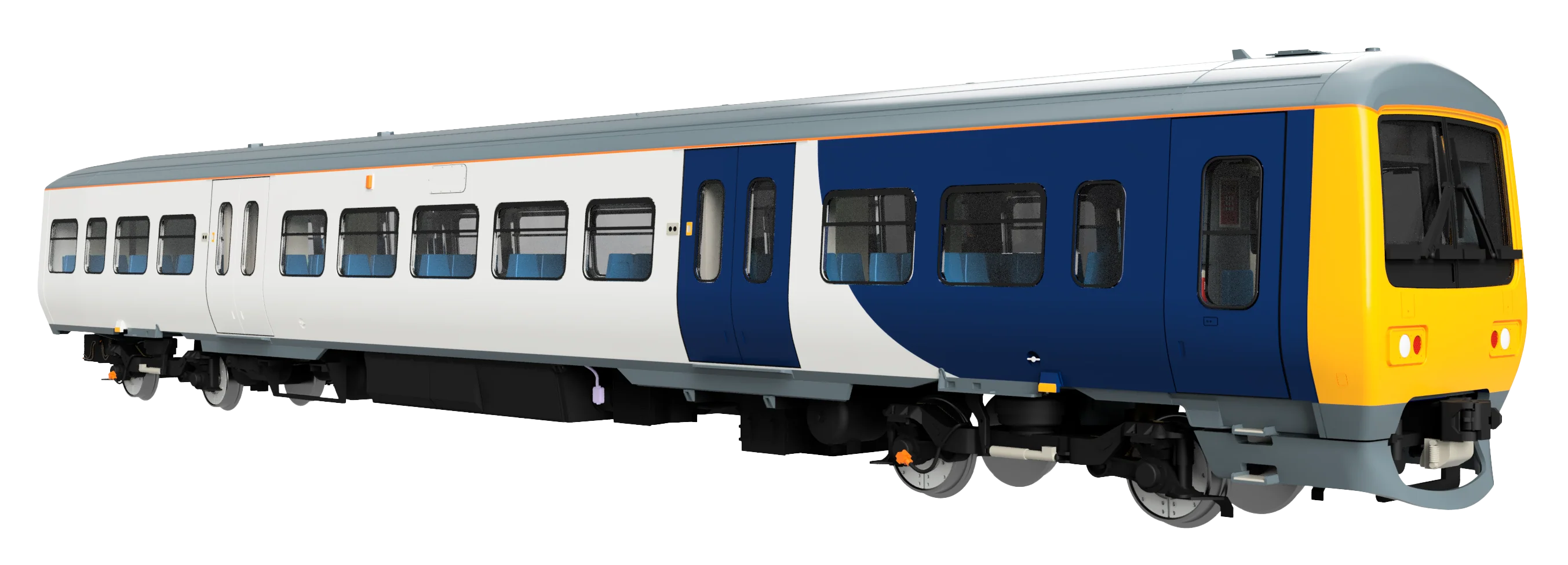 4D-323-006S Class 323 323225 Northern New – White / Blue 3 Car EMU Set - DCC Sound Fitted - Image 4
