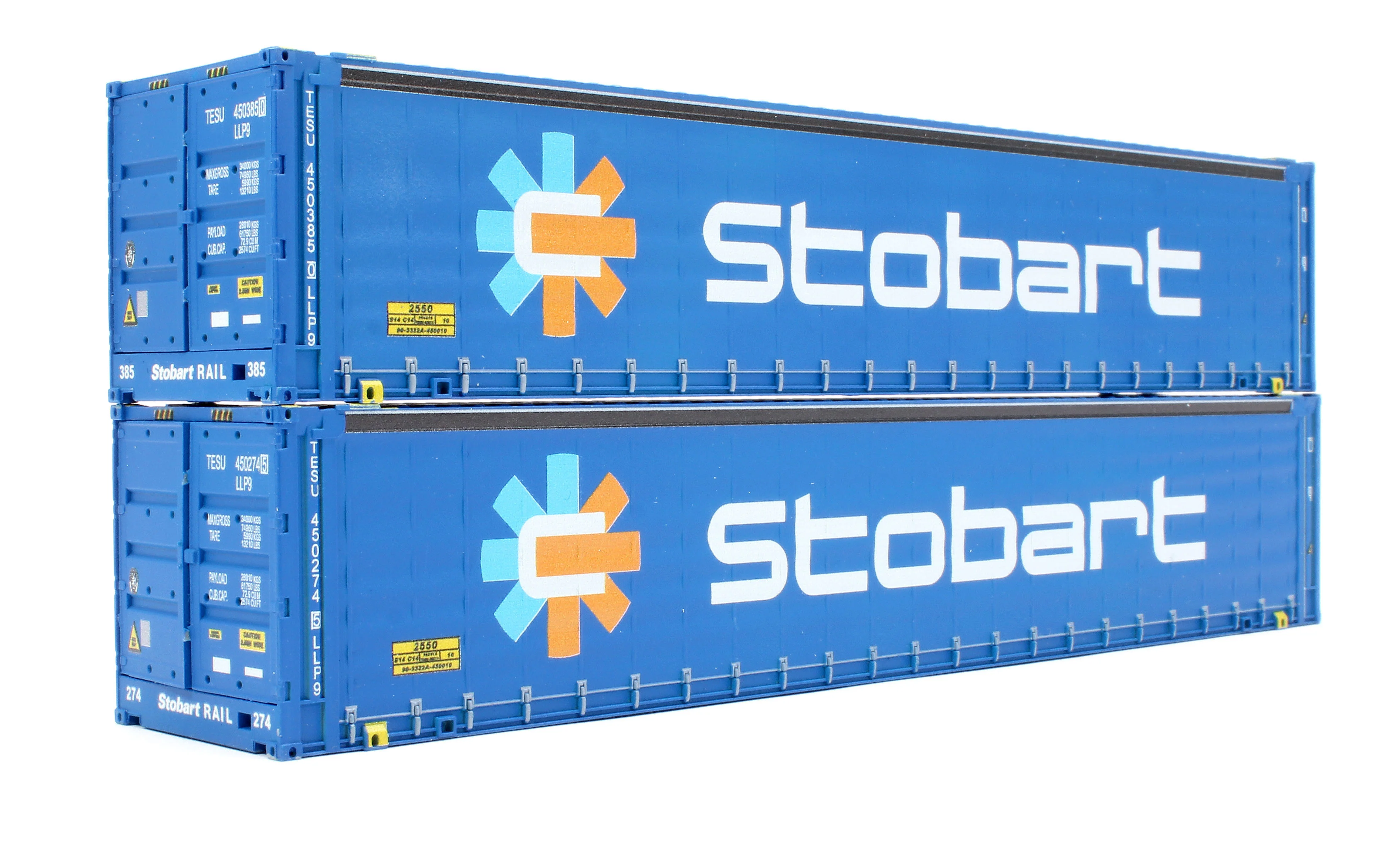 4F-028-217 45 FT Curtain Side Container Stobart Twin Pack - Image 3