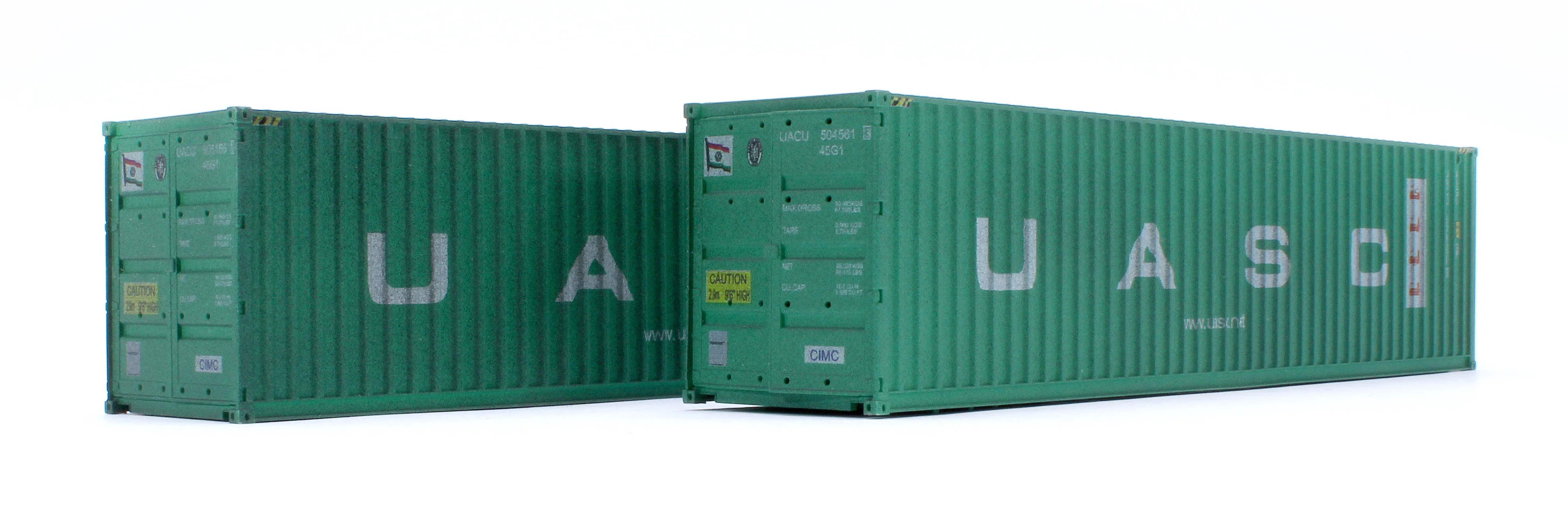 4F-028-226 40ft High Cube Container UASC Twin Pack - Weathered