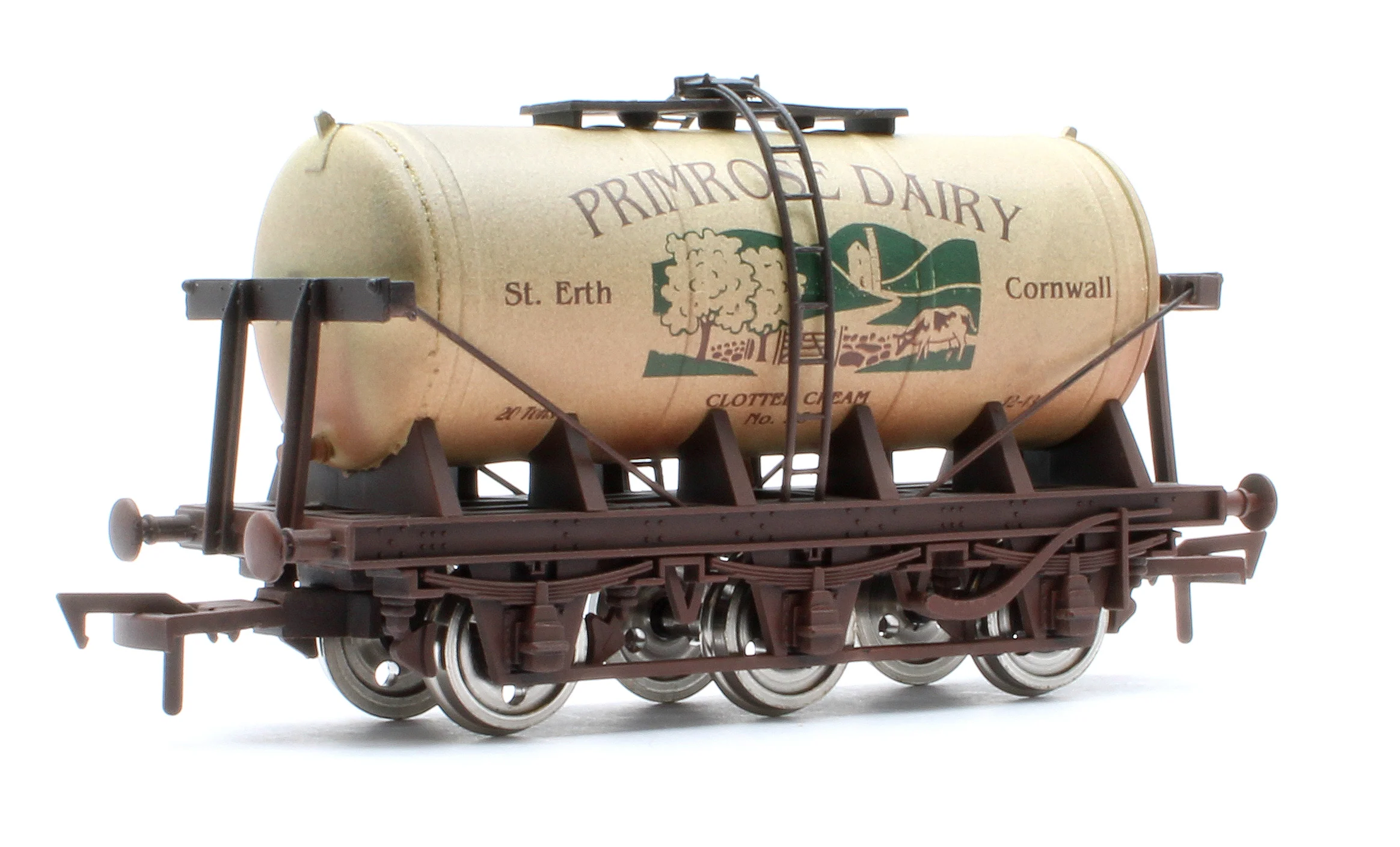 4F-031-138 6 Wheel Milk Tanker Primrose Dairy Weathered - Image 3