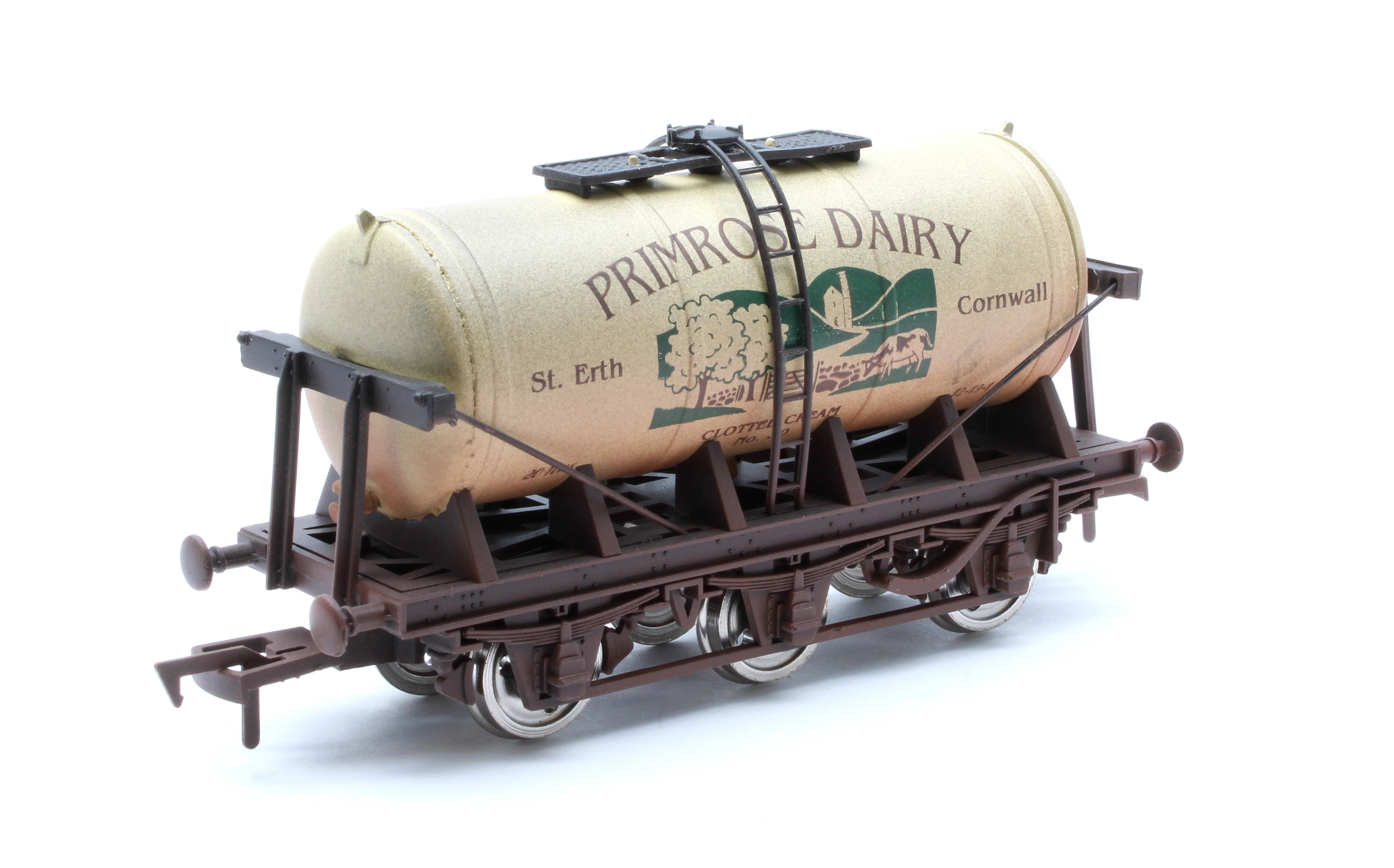 4F-031-138 6 Wheel Milk Tanker Primrose Dairy Weathered - Image 5