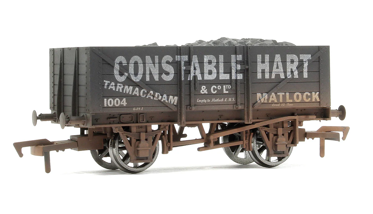 4F-051-022 5 Plank Wagon Constable Hart No.1004 - Weathered
