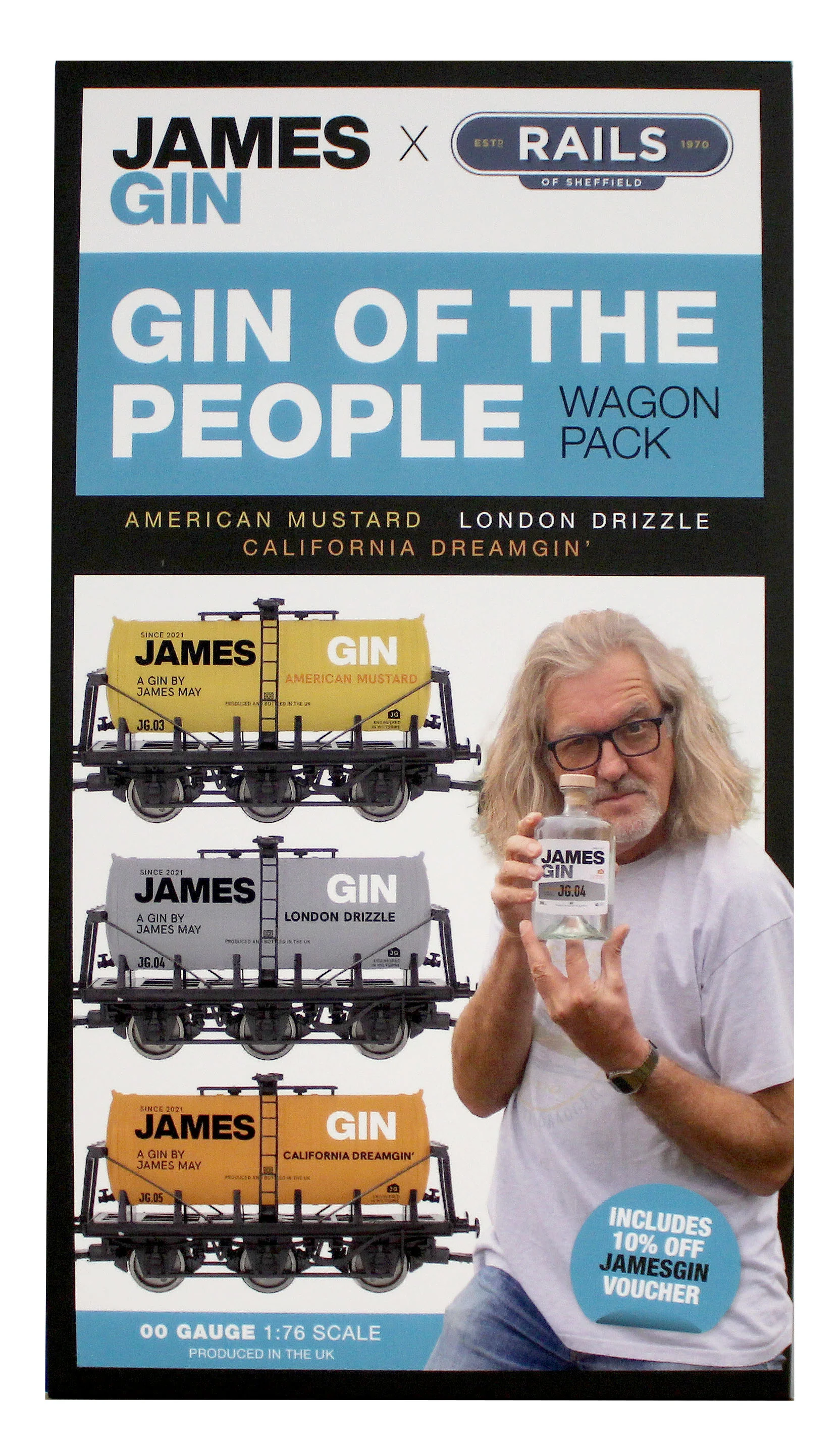 4F-JAMESGIN-101 James Gin "Gin of the People" Triple Wagon Pack - Image 11