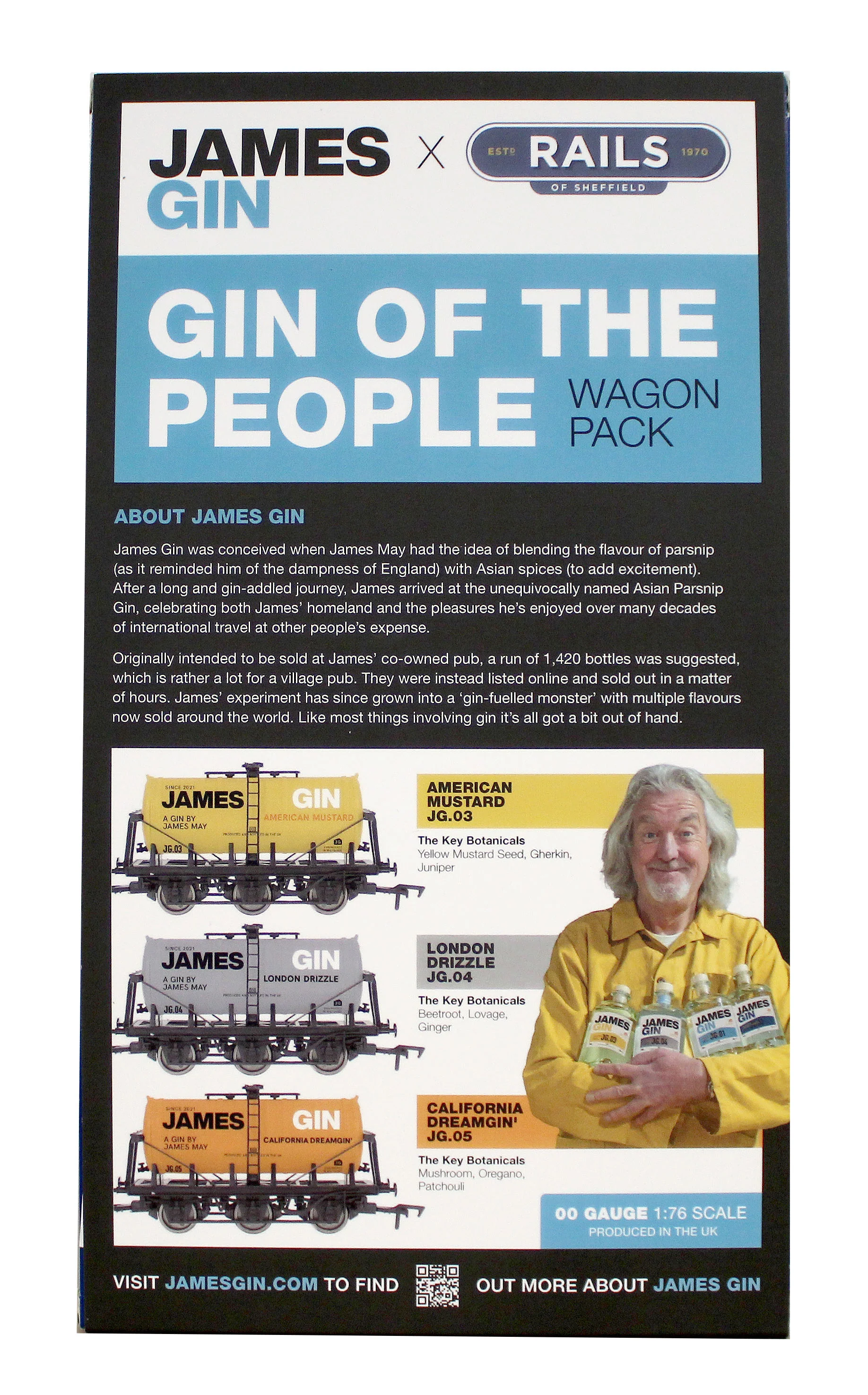 4F-JAMESGIN-101 James Gin "Gin of the People" Triple Wagon Pack - Image 12