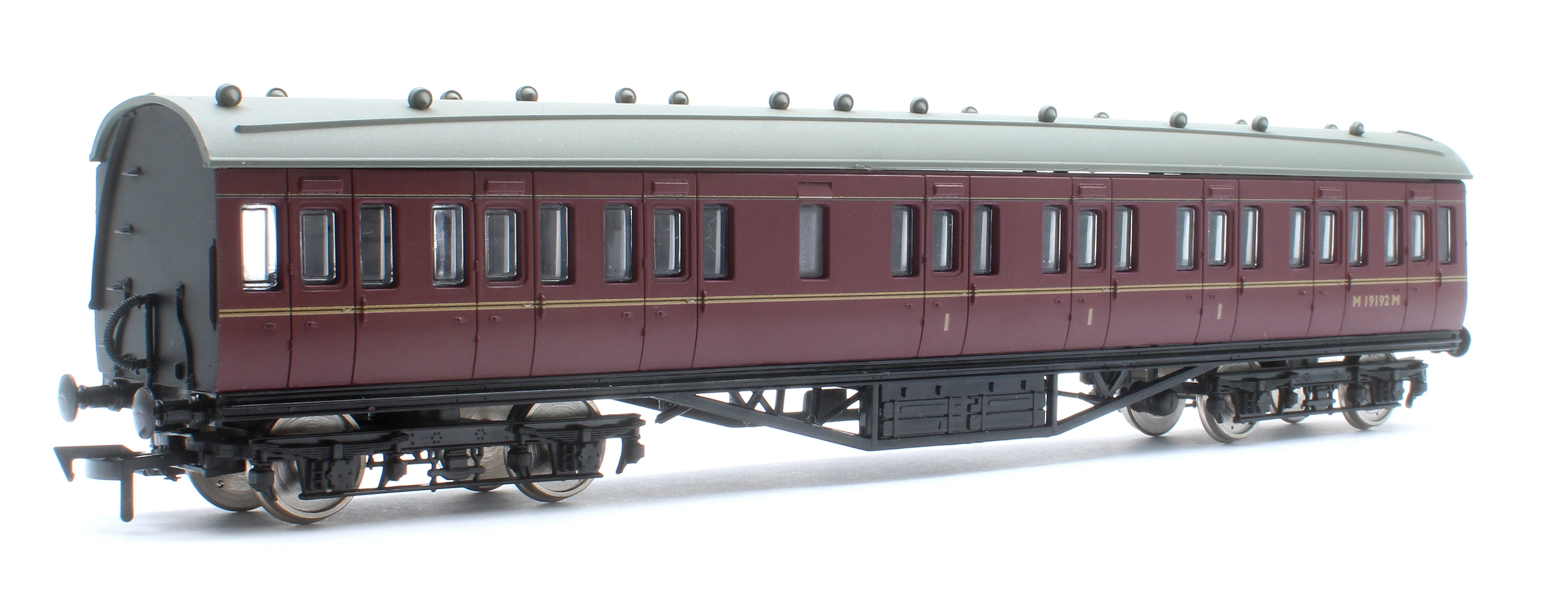 4P-010-151 57ft Stanier Non-Corridor Composite M19192M BR Lined Maroon - Image 3