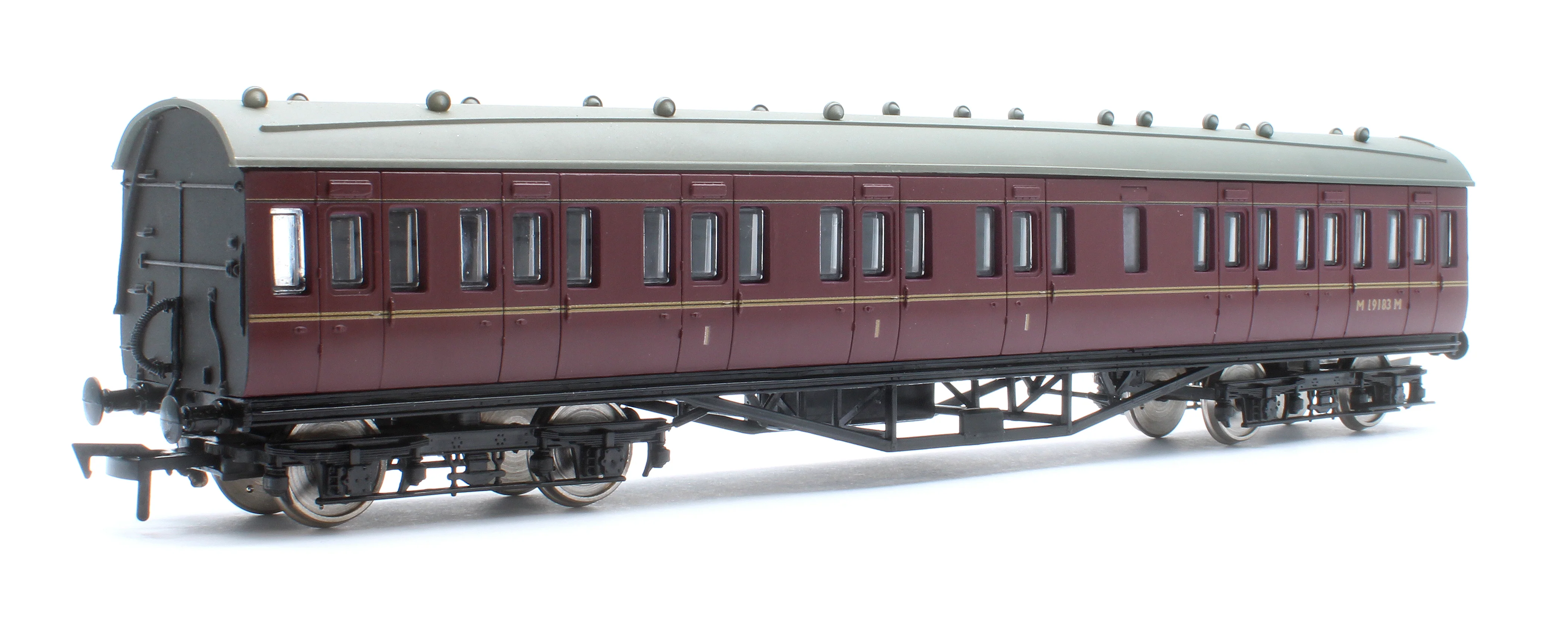 4P-010-152 57ft Stanier Non-Corridor Composite M19183M BR Lined Maroon
