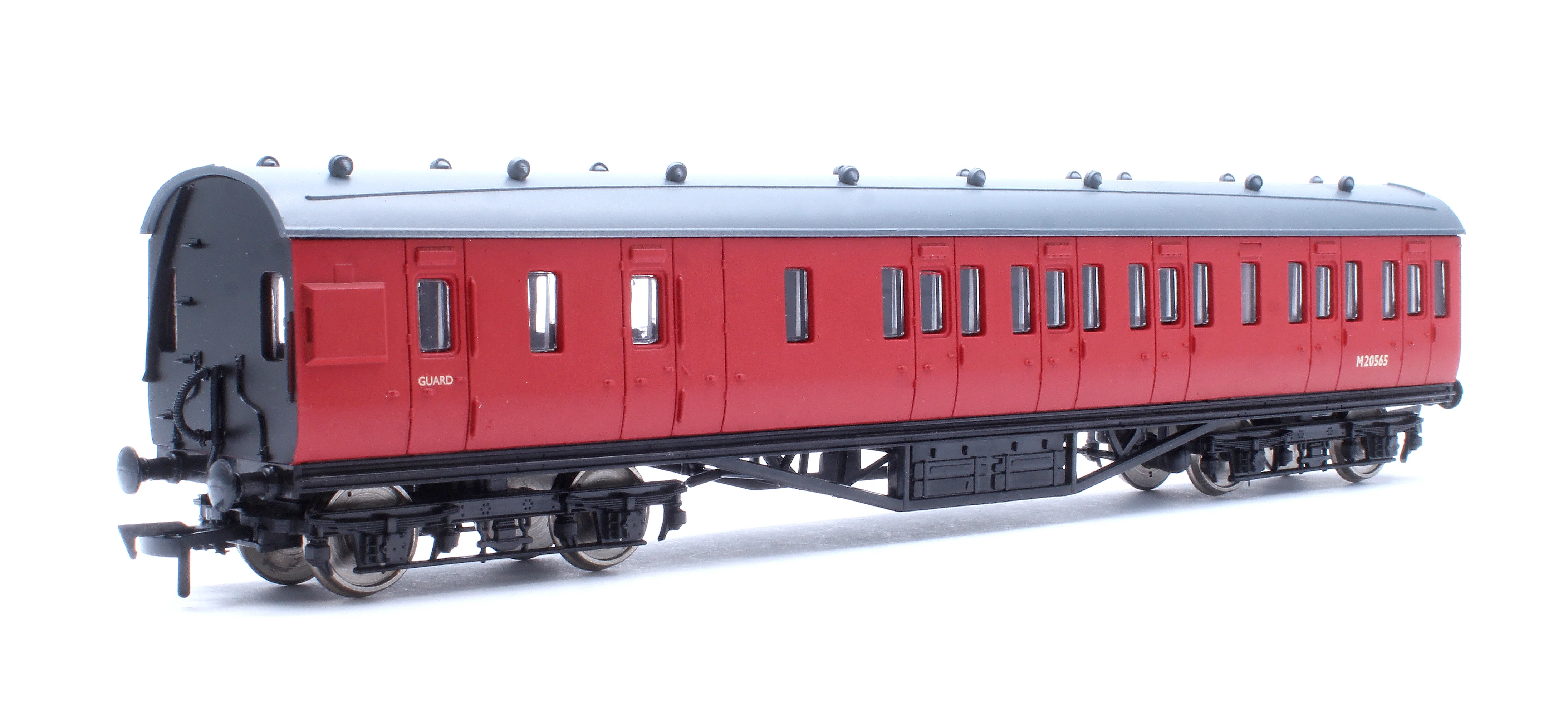 4P-010-202 57ft Stanier Non-Corridor Brake M20565 BR Unlined Carmine