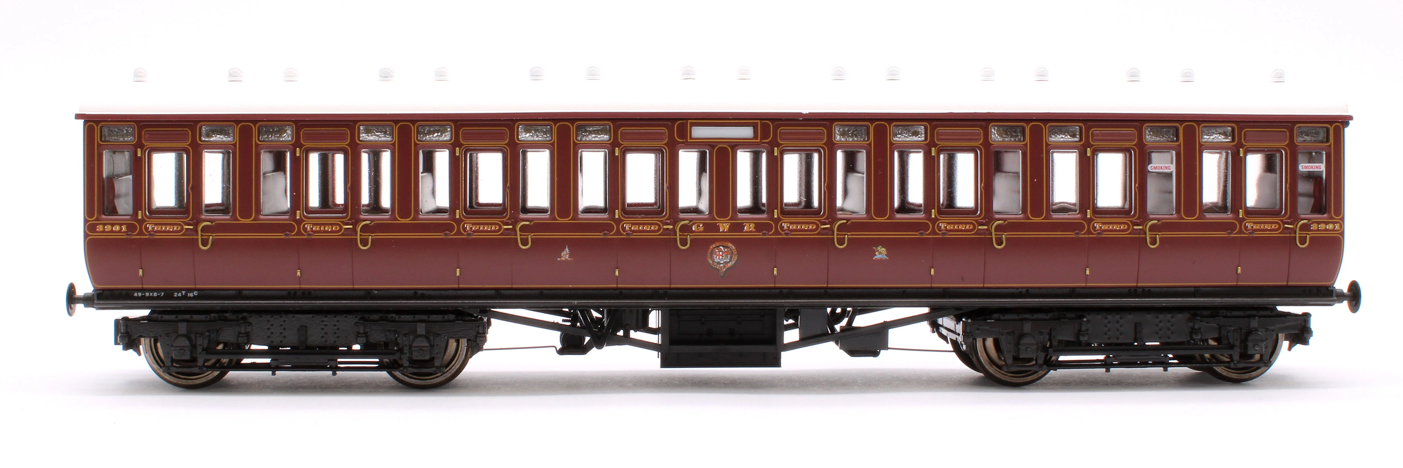 4P-020-011 GWR Toplight Mainline City Lined Crimson All Third 3901 Set 1 - Image 2