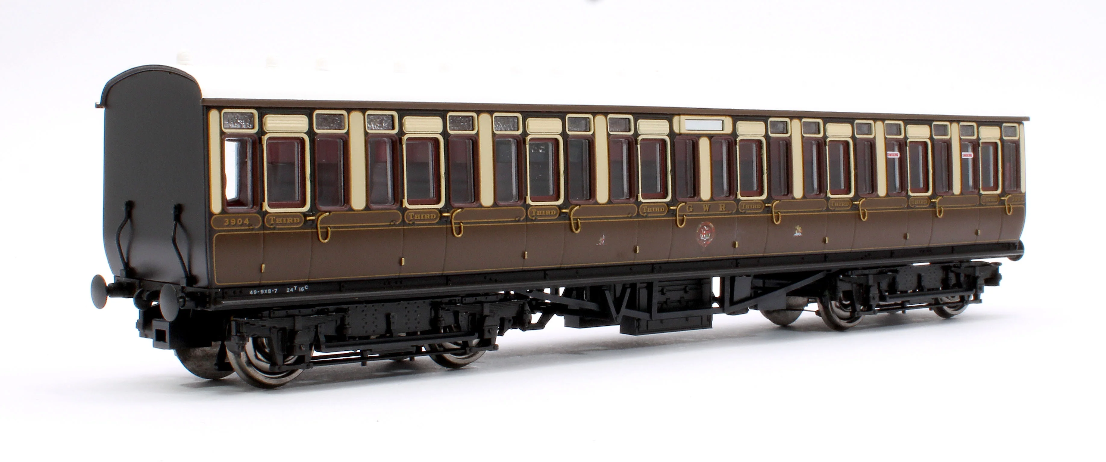 4P-020-112 GWR Toplight Mainline City Lined Chocolate & Cream All Third 3904 Set 2