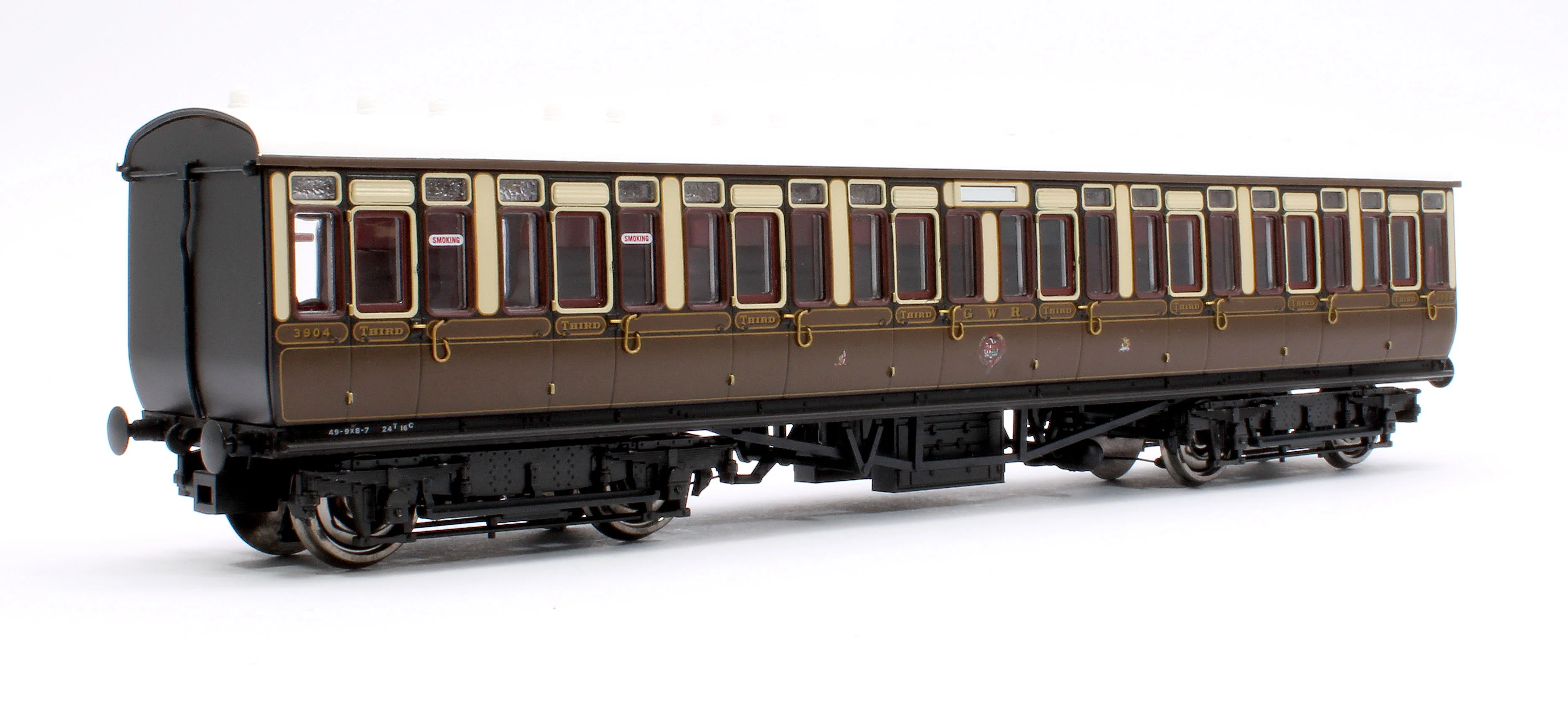 4P-020-112 GWR Toplight Mainline City Lined Chocolate & Cream All Third 3904 Set 2 - Image 3