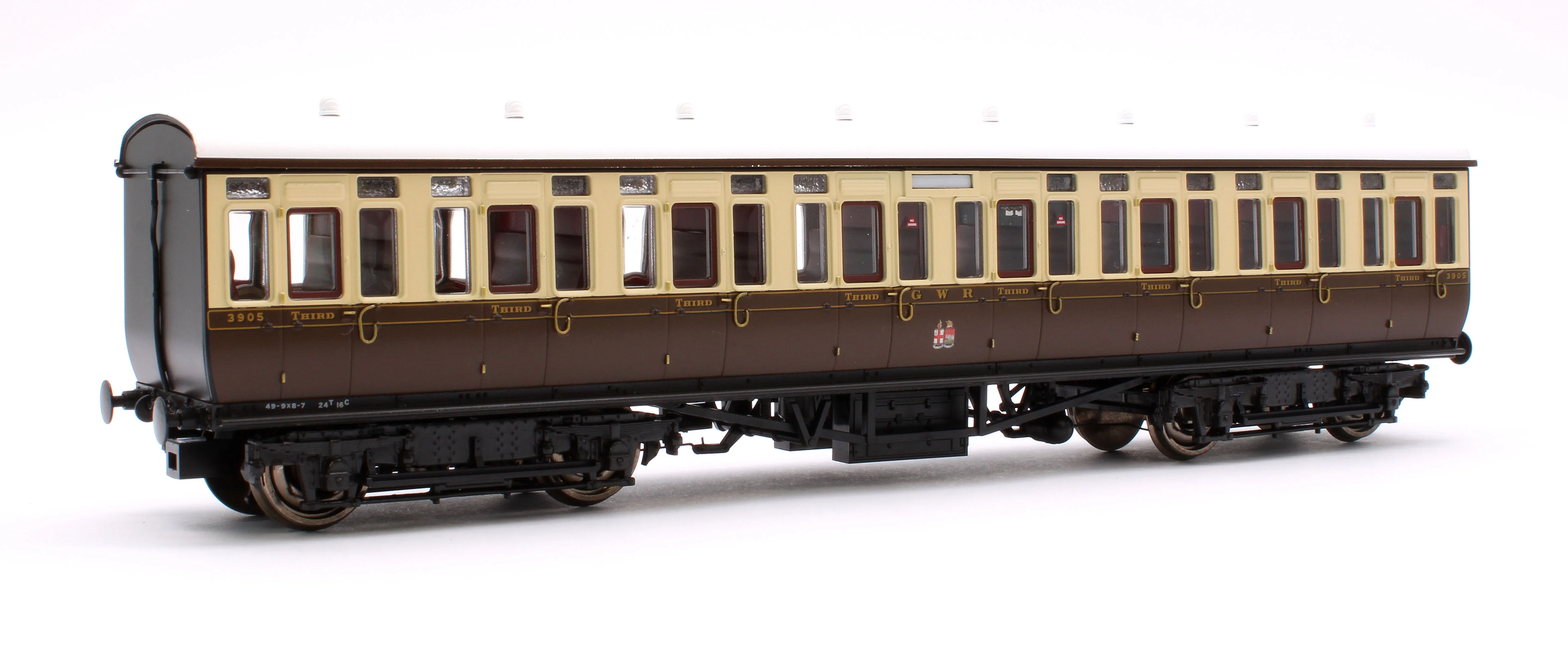 4P-020-211 GWR Toplight Mainline City Twin City Chocolate & Cream All 3rd 3905 Set 3 - Image 3