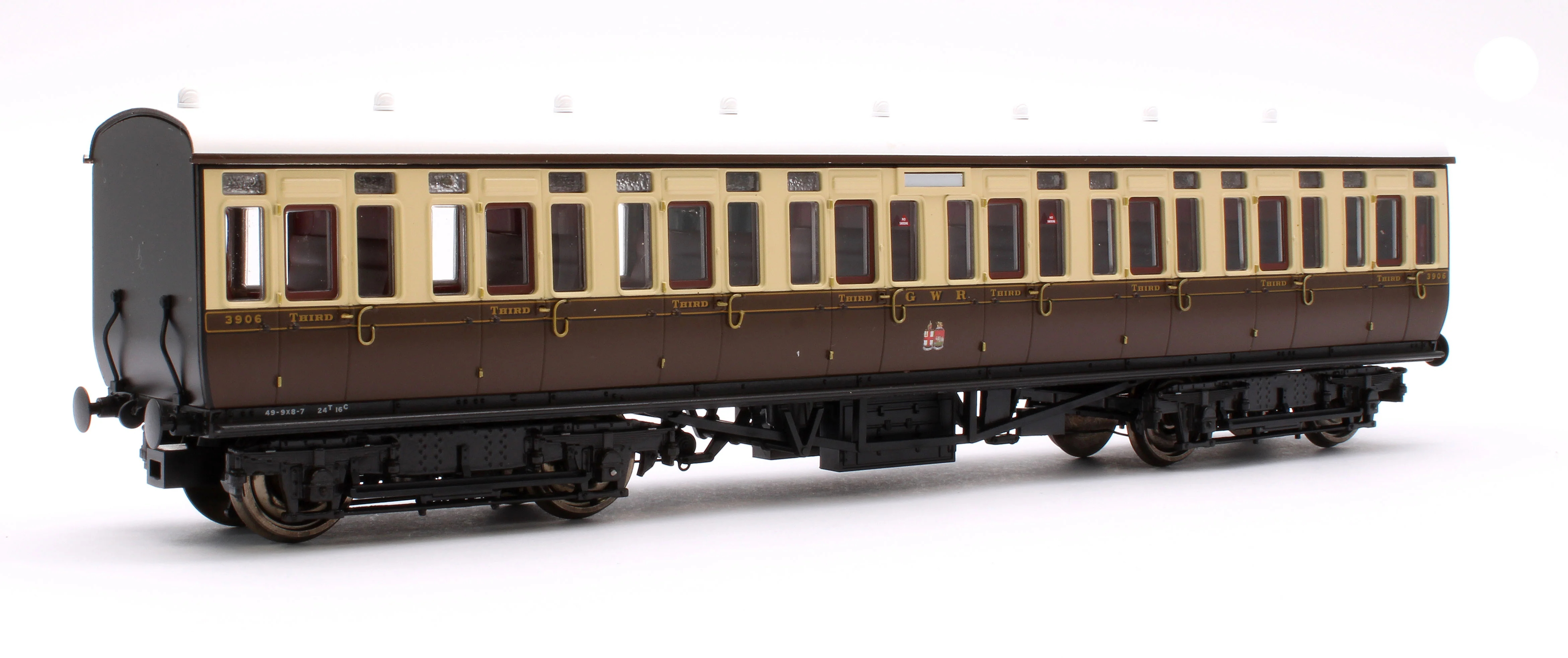 4P-020-212 GWR Toplight Mainline City Twin City Chocolate & Cream All 3rd 3906 Set 3