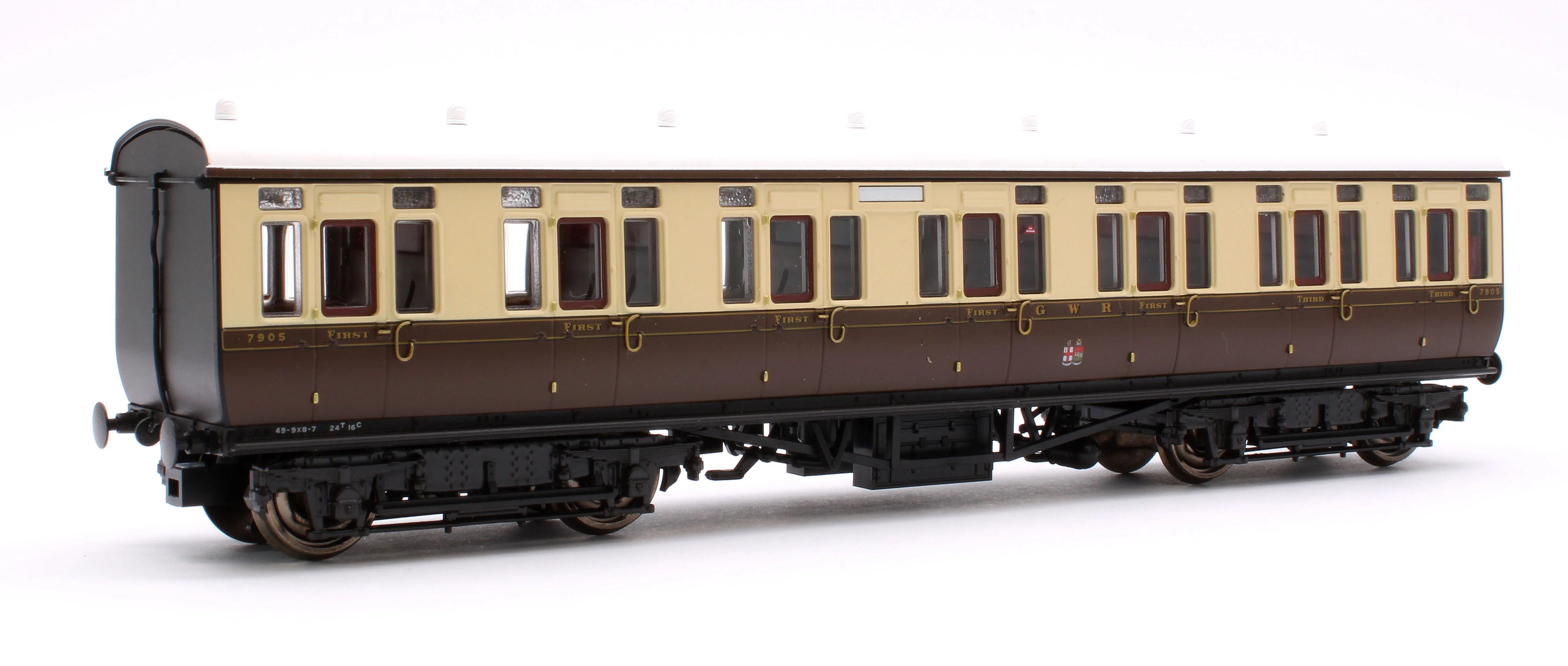 4P-020-221 GWR Toplight Mainline City Twin City Chocolate & Cream Composite 7905 Set 3