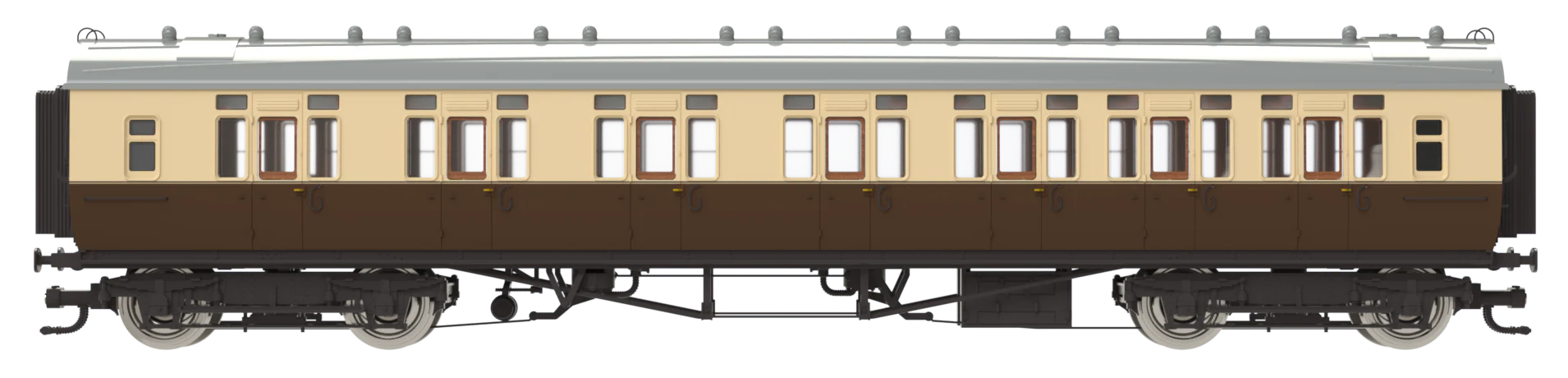 4P-021-303 GWR Corridor Toplight 1935 Chocolate & Cream Roundel Composite RH 6939 - Image 2