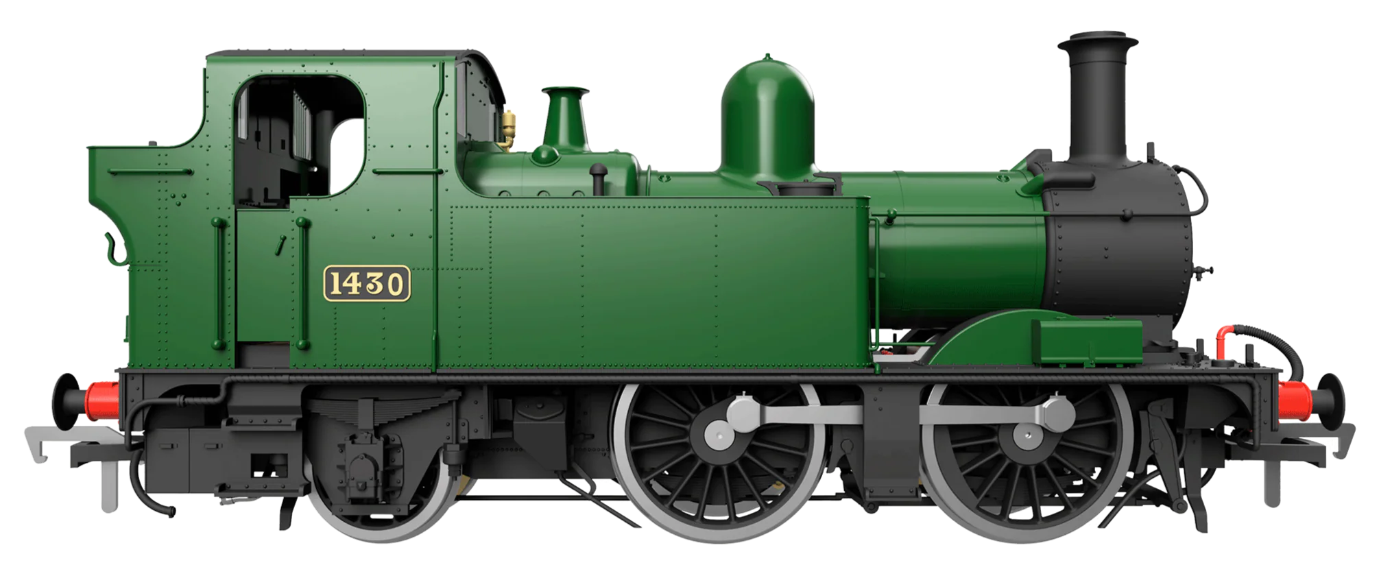 4S-006-003 48XX Class 0-4-2 4871 Green Shirt Button Steam Locomotive - Image 11