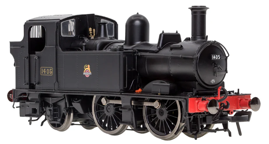 4S-006-020 14XX Class 0-4-2 1405 BR Black Early Crest Steam Locomotive