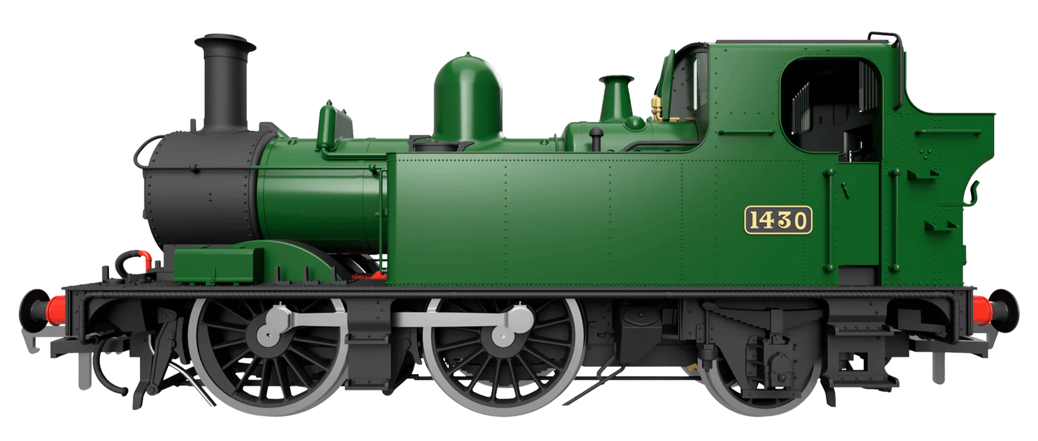 4S-006-022 14XX Class 0-4-2 1426 BR Green Lined Late Emblem Steam Locomotive - Image 10