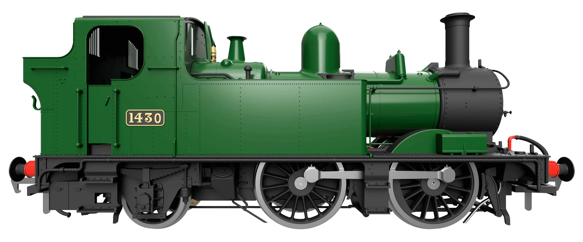4S-006-022 14XX Class 0-4-2 1426 BR Green Lined Late Emblem Steam Locomotive - Image 11